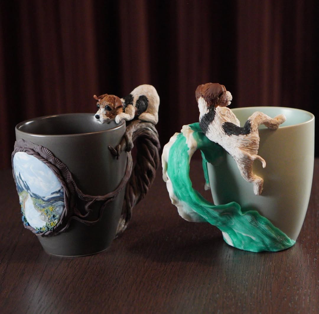 "Parson Russel Terrier" Tassen Duo 