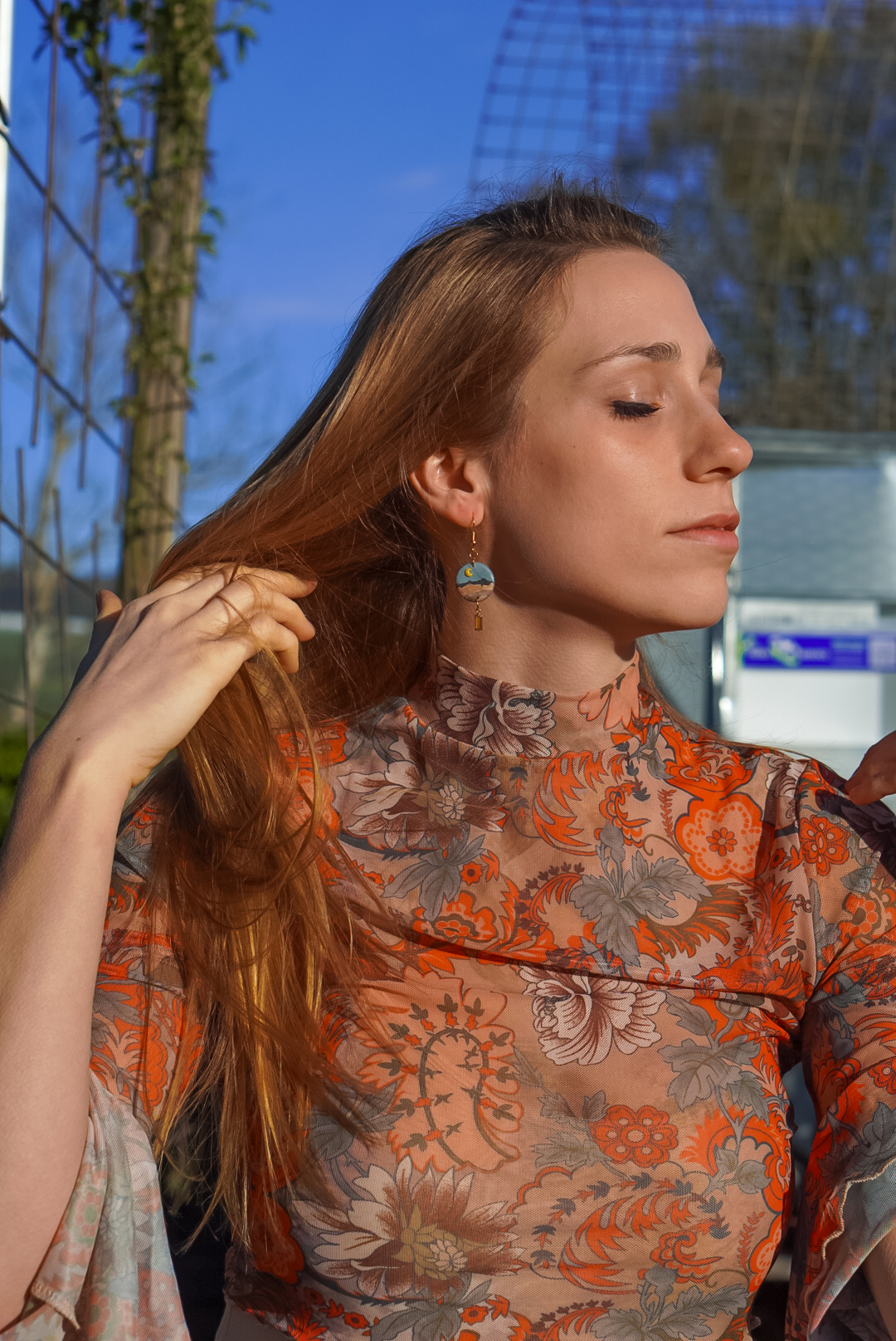 "Early Evening Canyon" Ohrringe