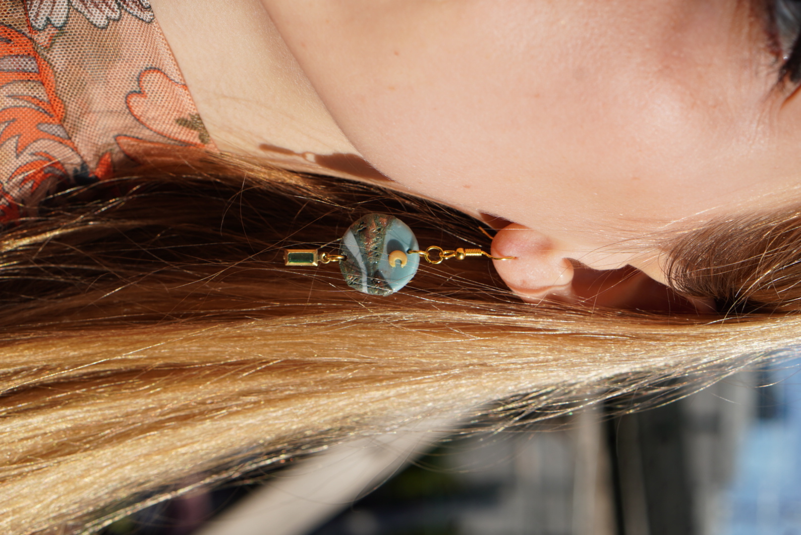 "Blue Sky River" Ohrringe