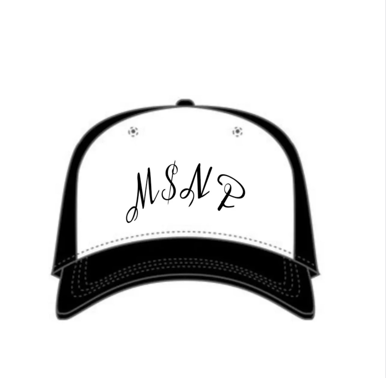 Boné Preto e Branco MSNP