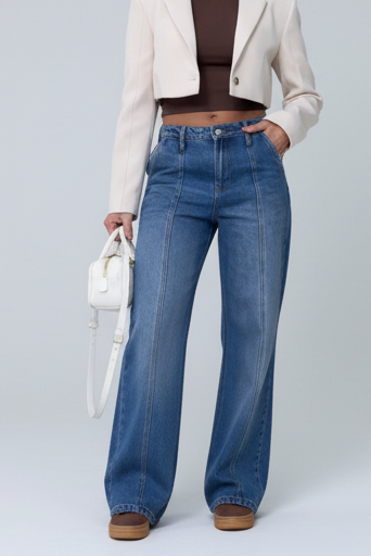 PANTALON MOM FLARE 065358