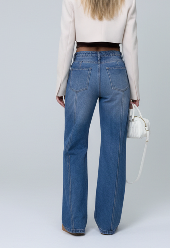 PANTALON MOM FLARE 065358