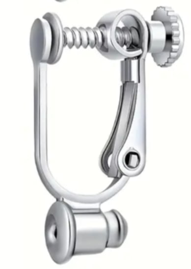 Clips adaptables argentés