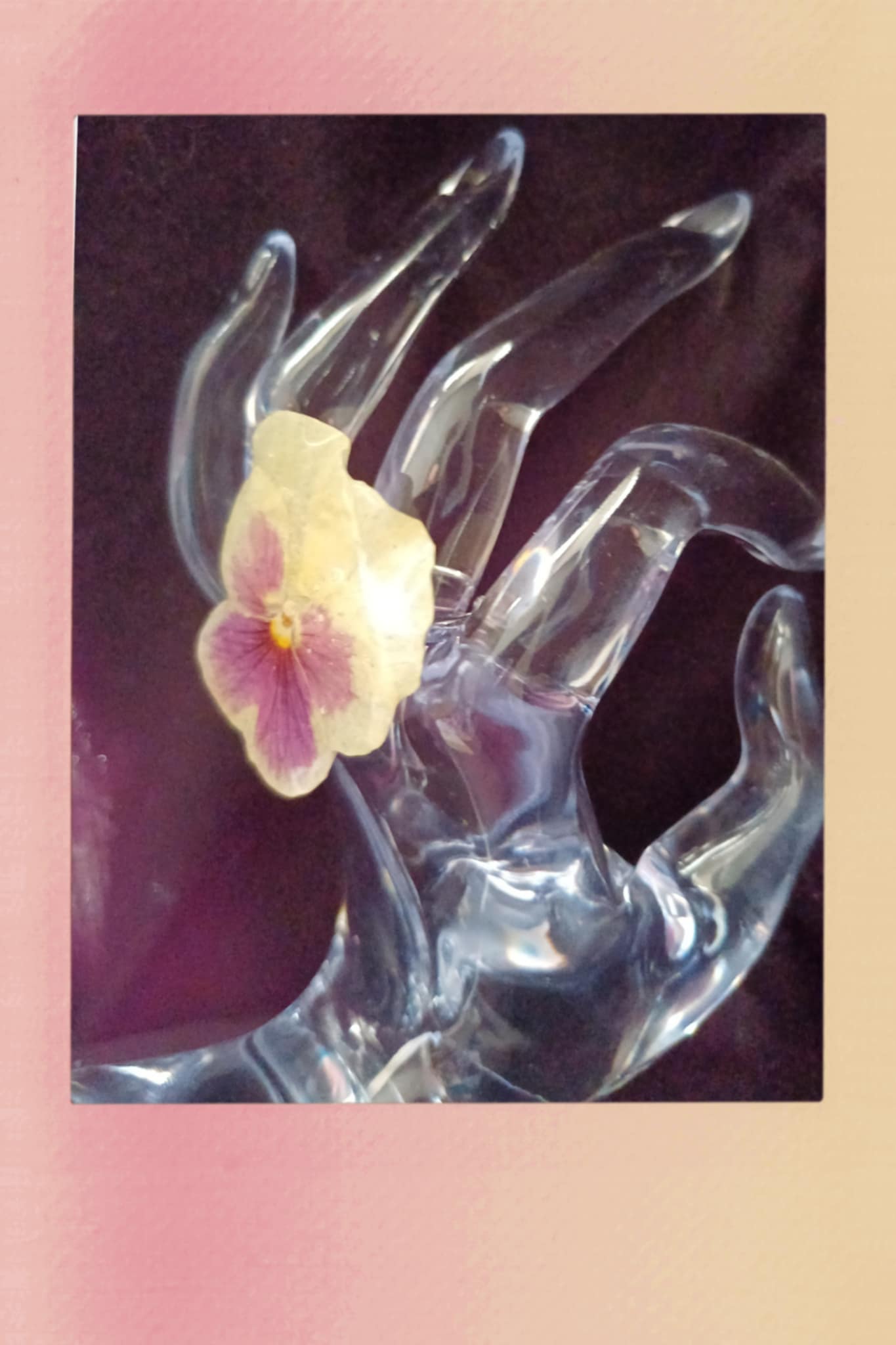 Bague fleur de pensée