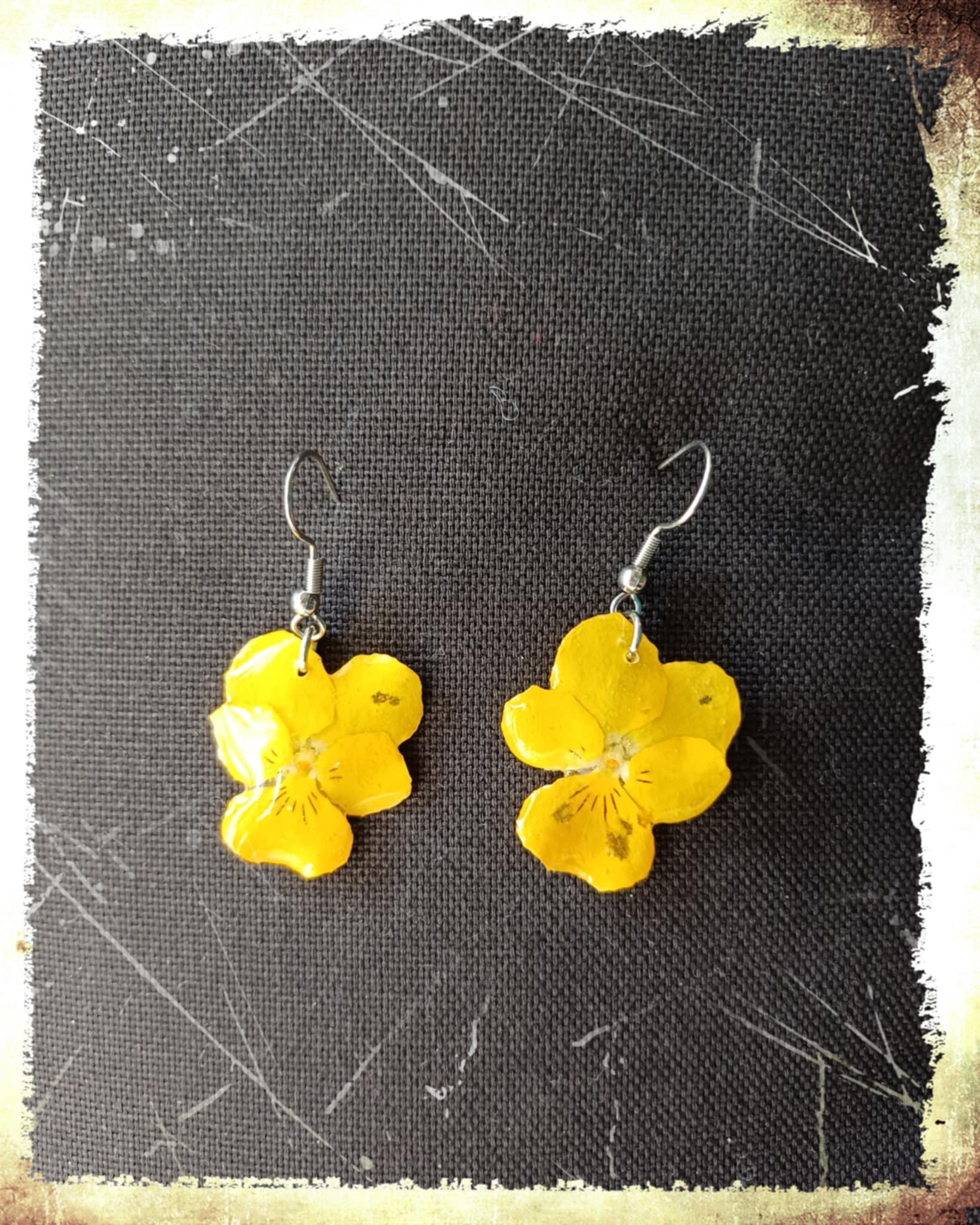 Boucles Pensées jaunes