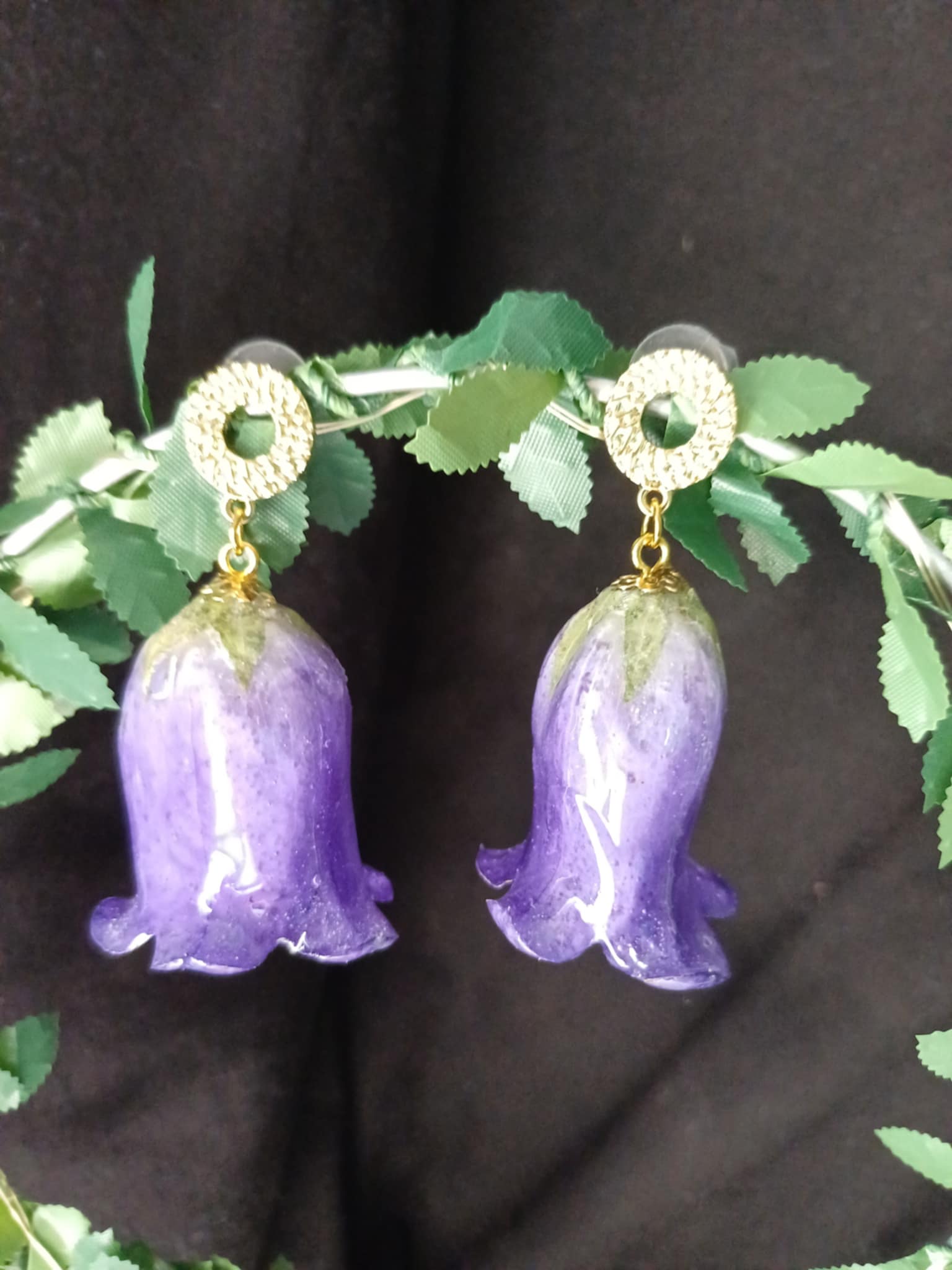 Boucles Campanules mauves