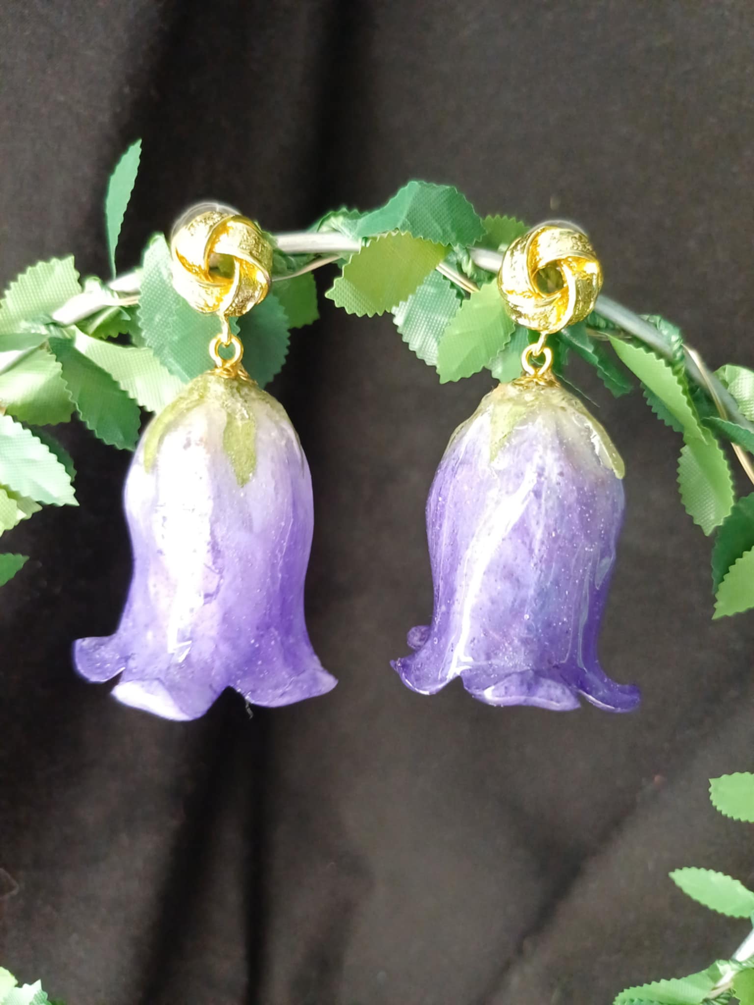 Boucles Campanules mauves