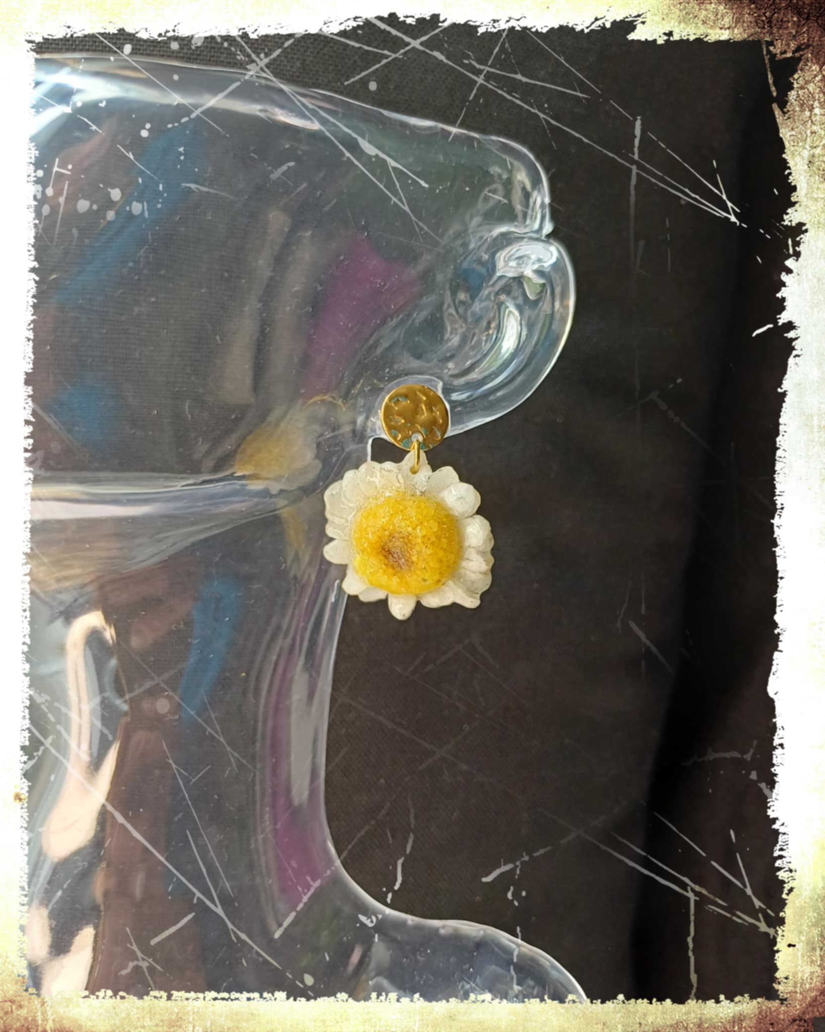 Boucles fleurs d'Ammobium