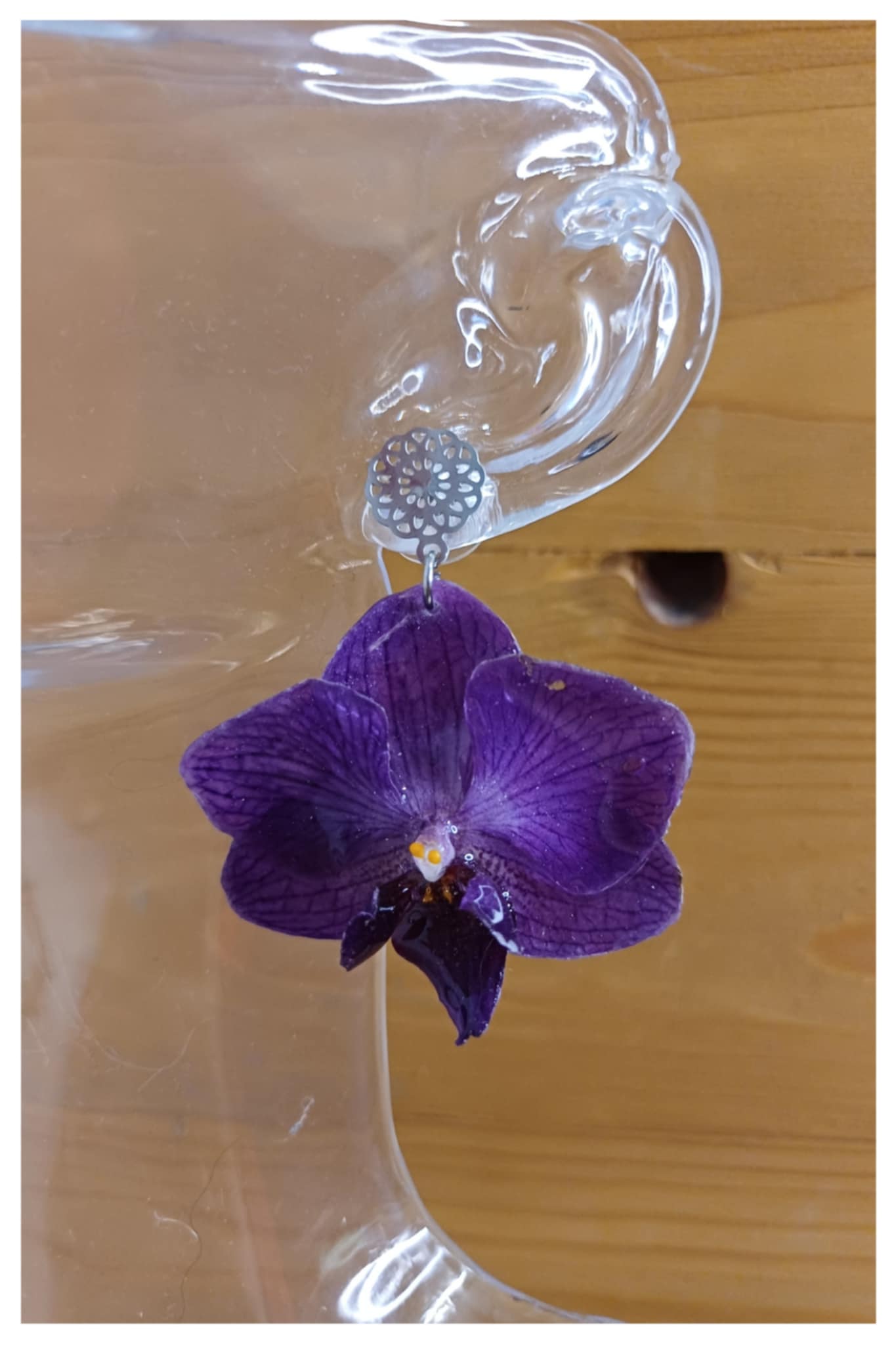 Boucles orchidées mauves