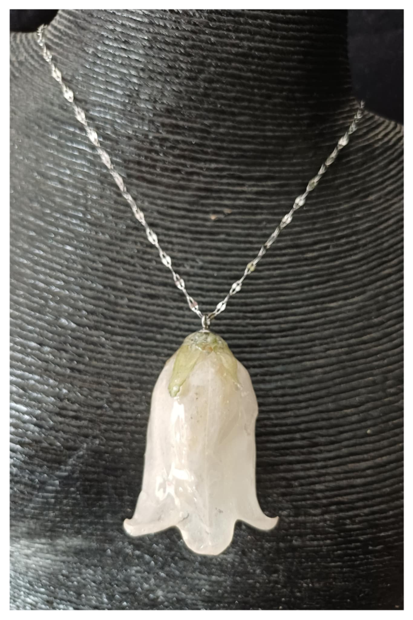 Collier Campanule blanche