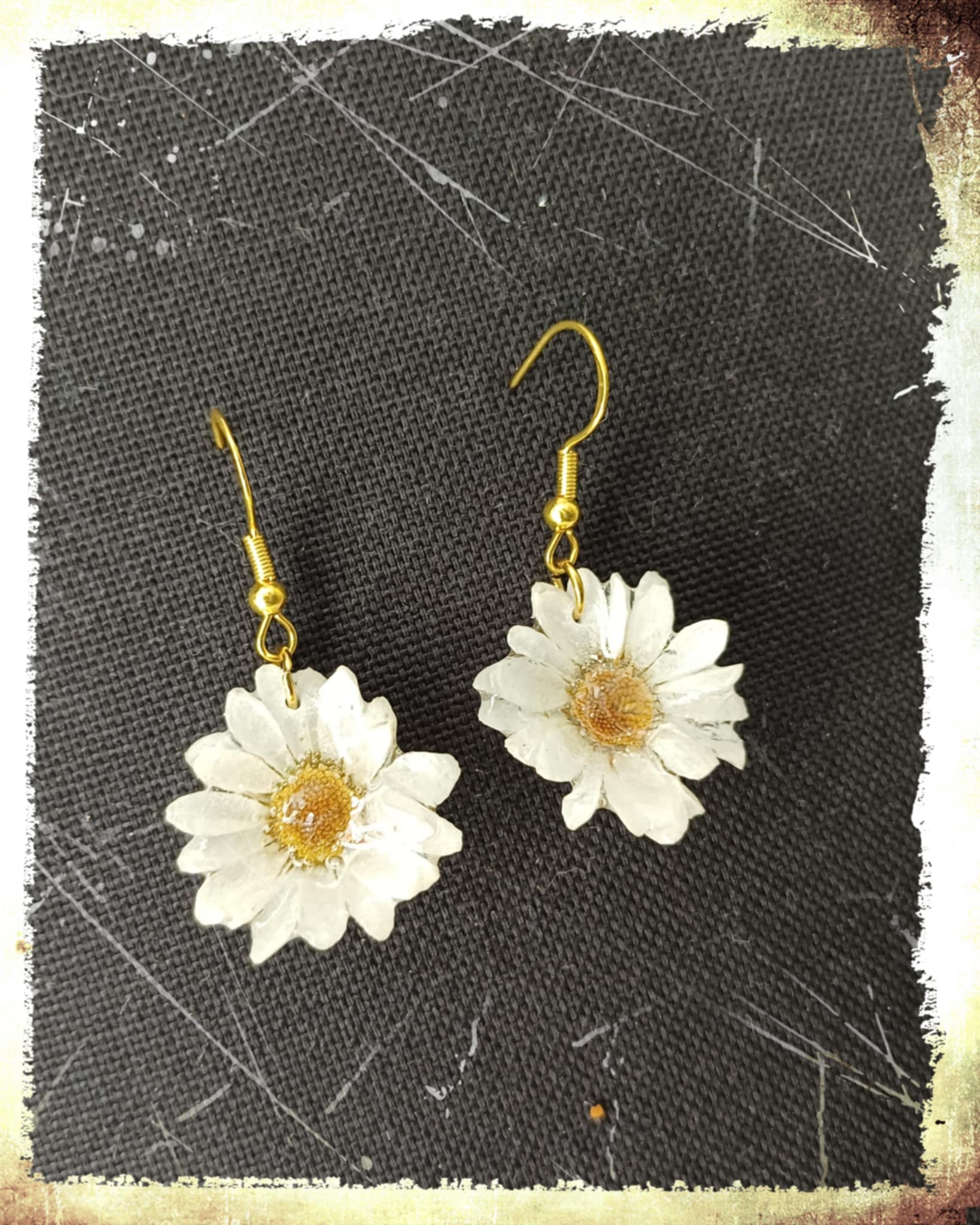 Boucles fleurs de Santini blanches