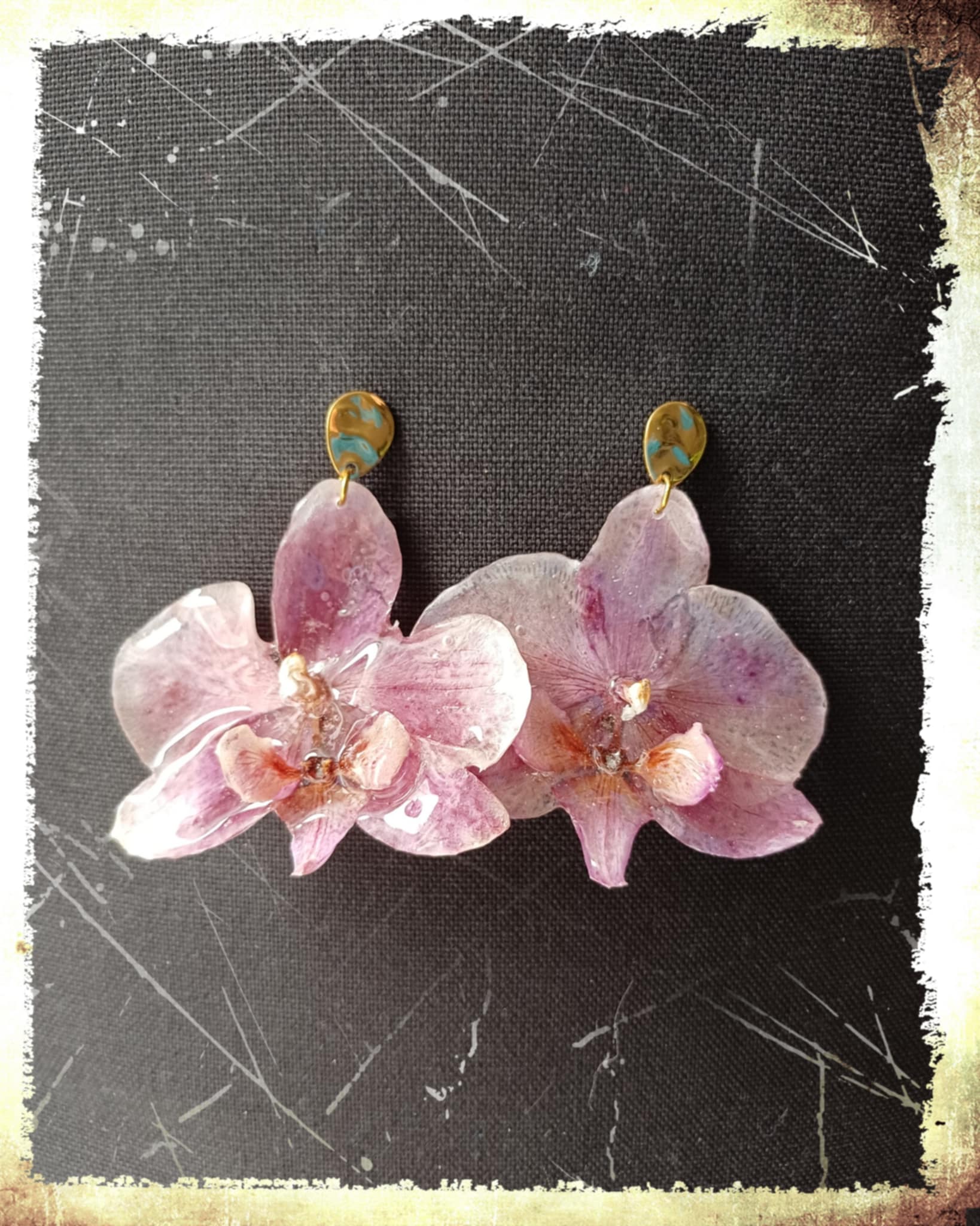 Boucles Orchidées mauves