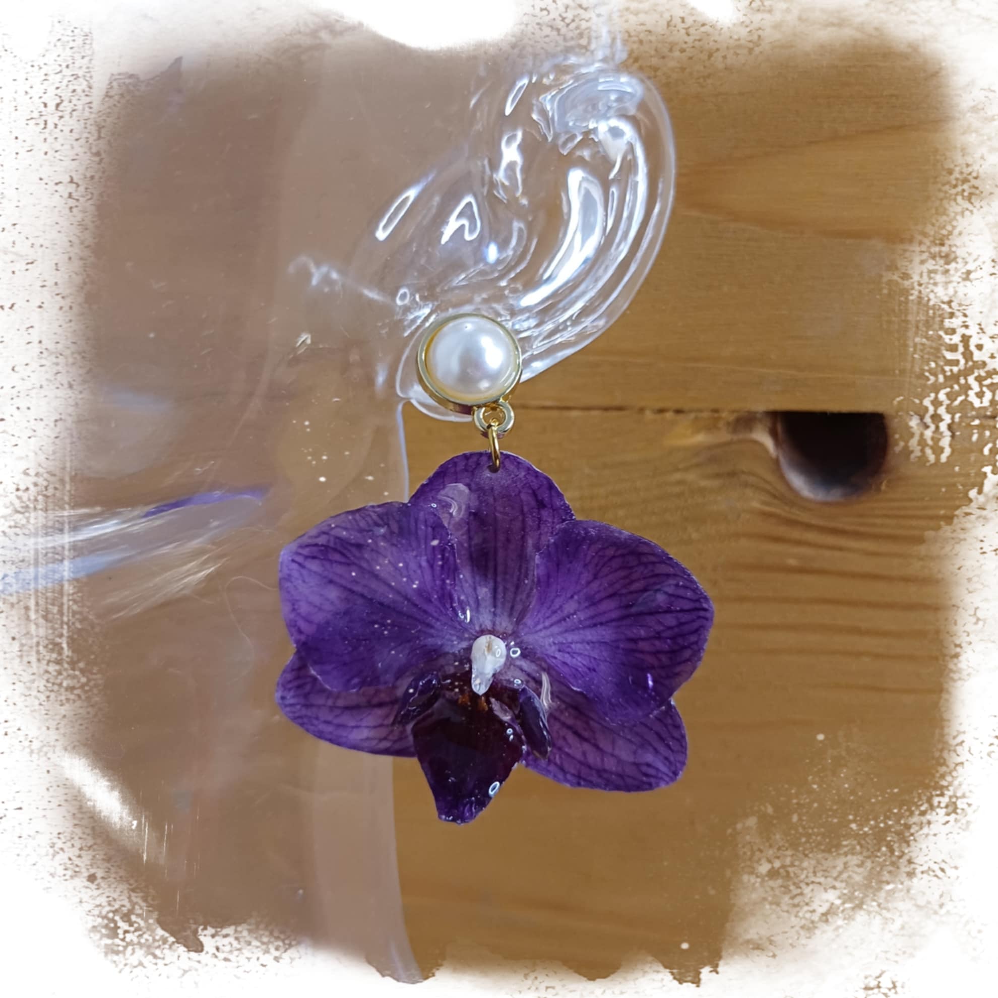 Boucles orchidées mauves