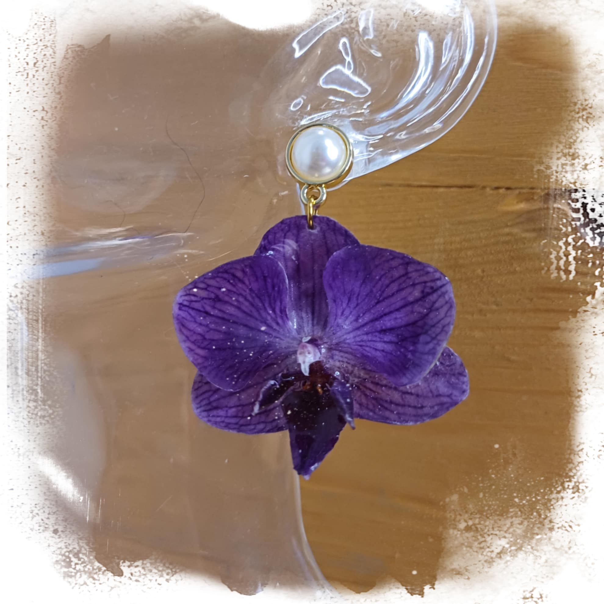 Boucles orchidées mauves