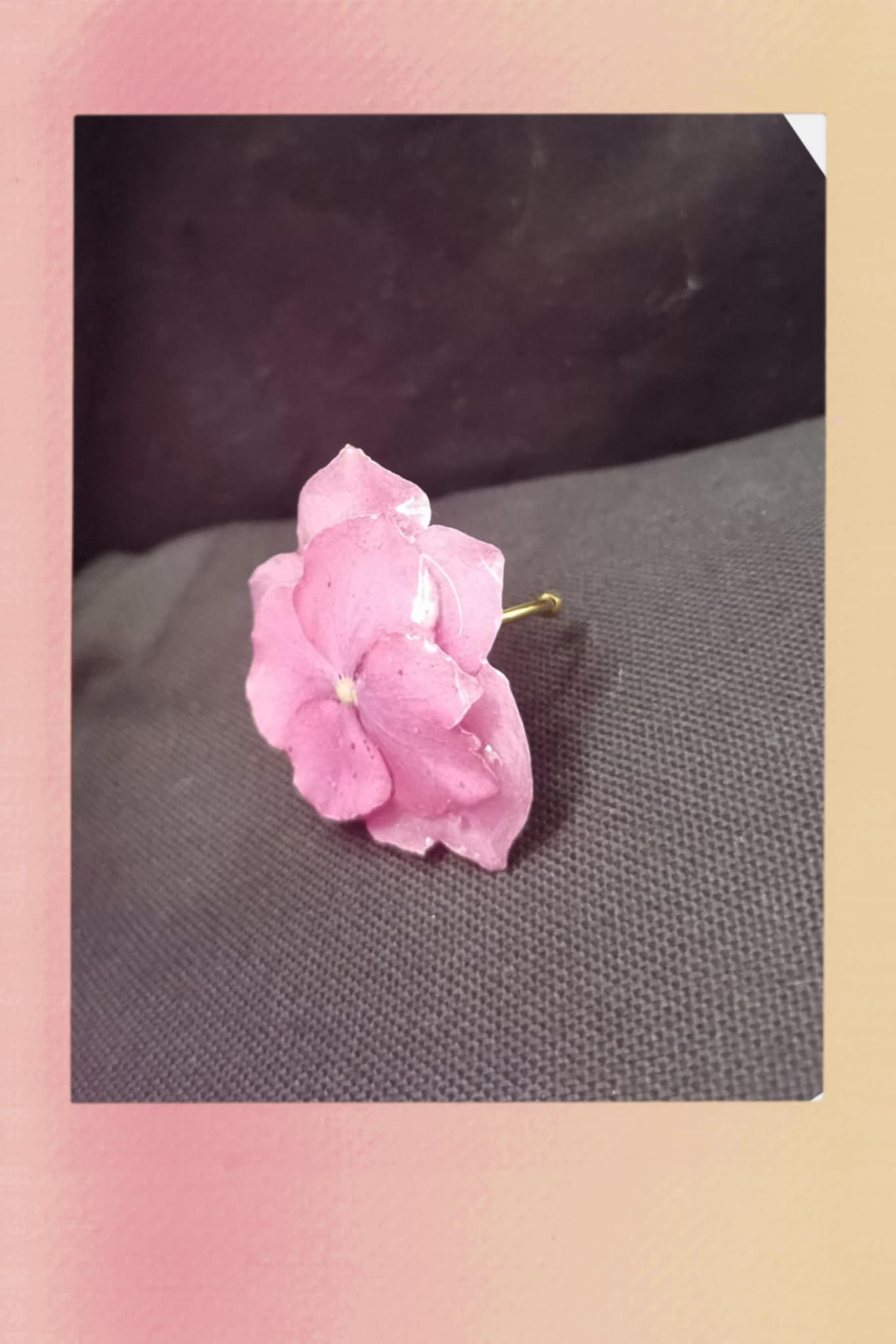Bague Hortensia mauve