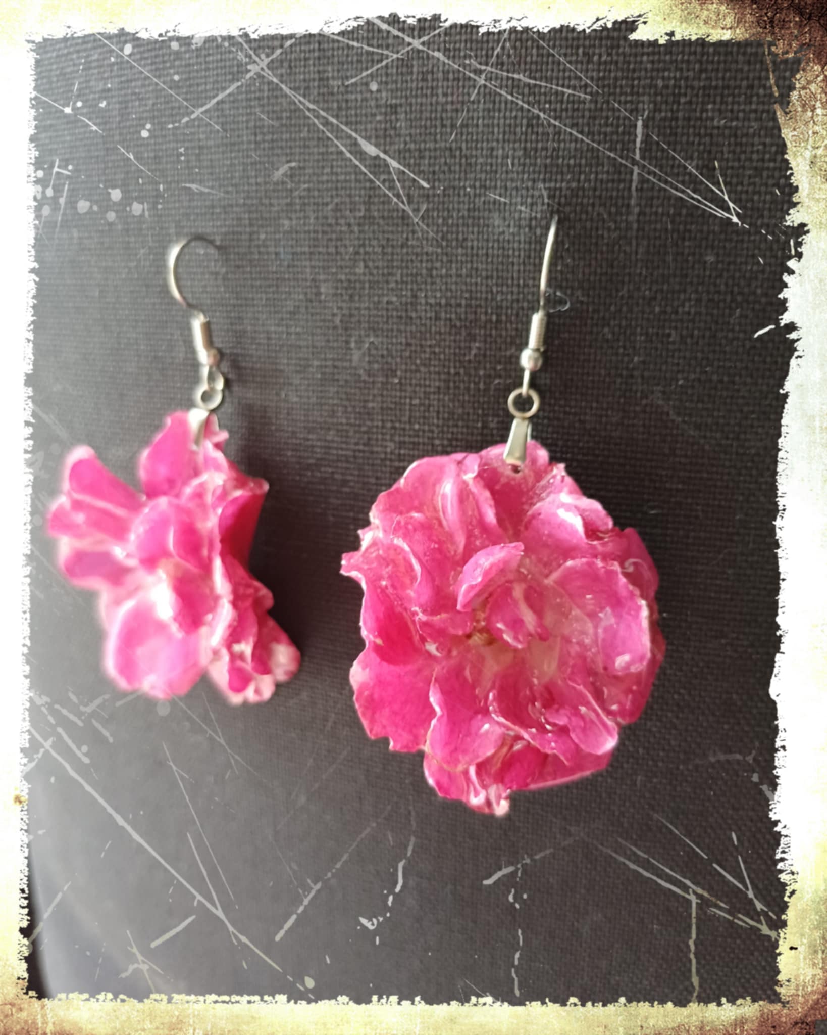 Boucles Roses fucshia