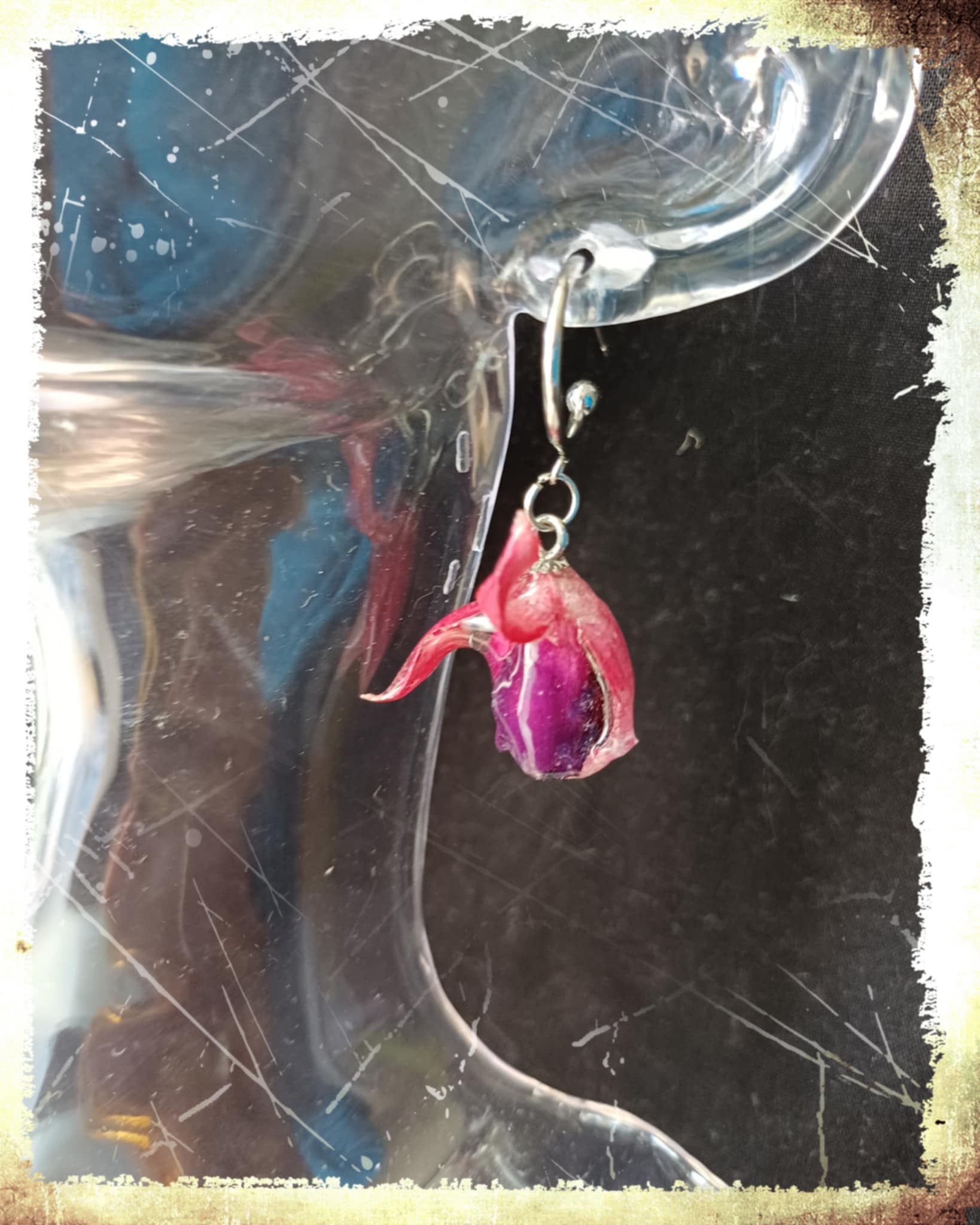 Boucles d'oreilles fleurs de Fuchsia
