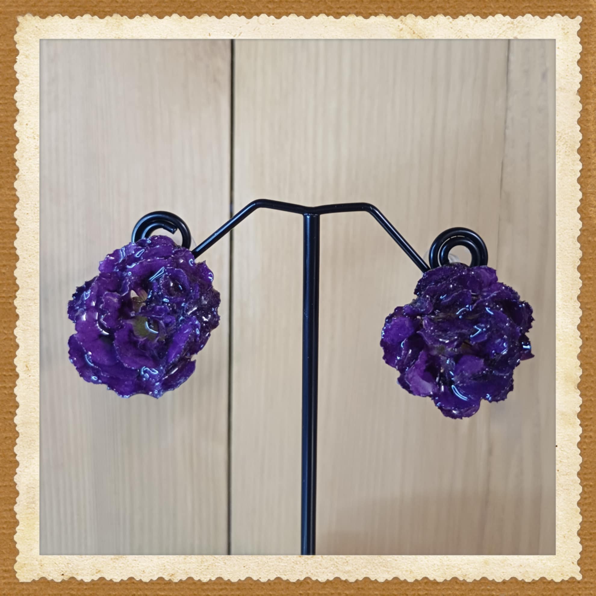 Boucles Oeillets mauves