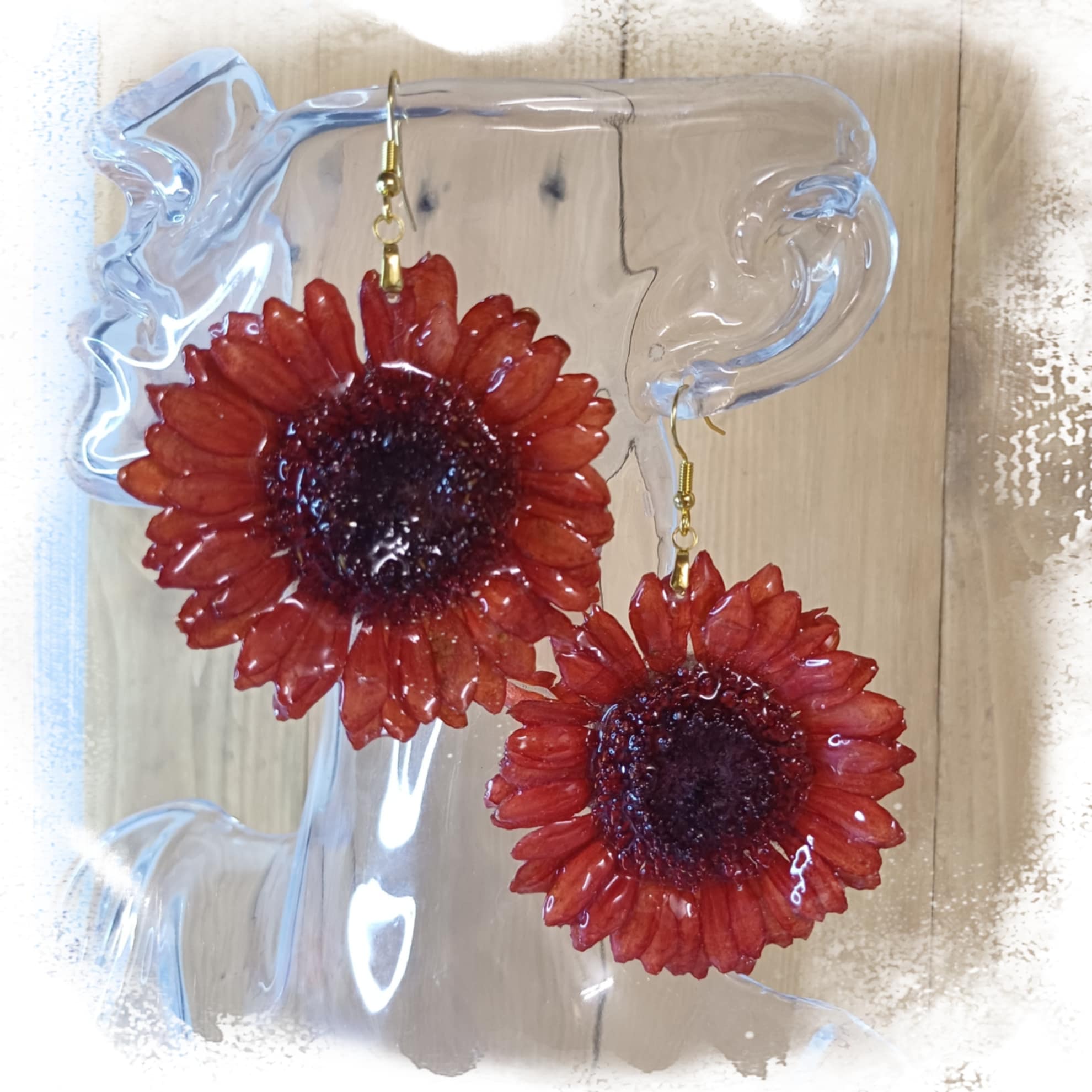 Boucles Gerbera orange