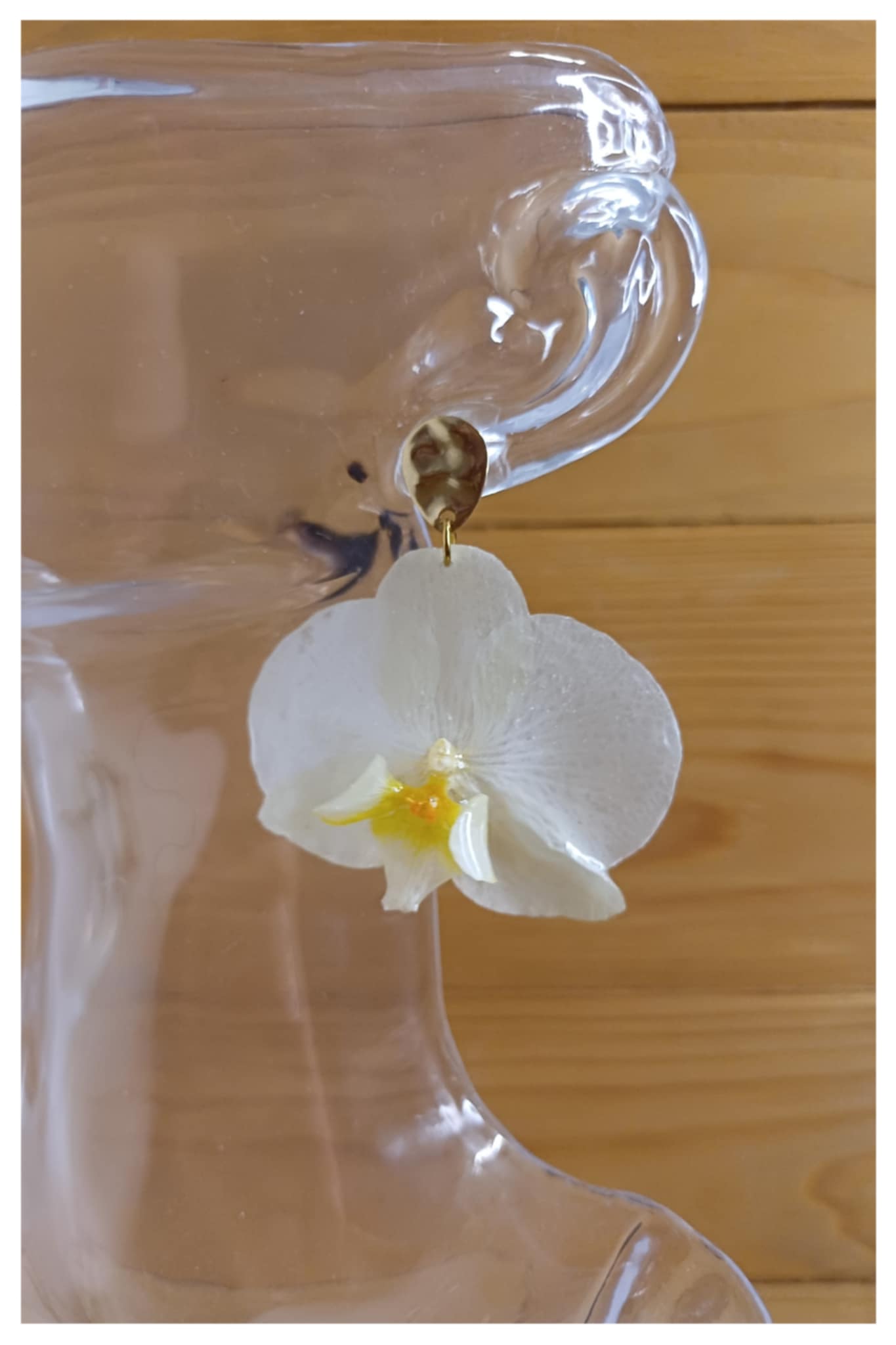 Boucles orchidées blanches