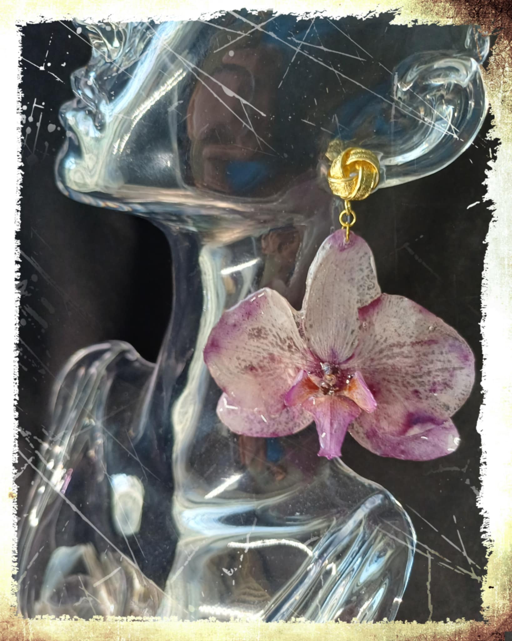 Boucles d'oreilles Orchidées