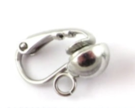 Clips argentés ronds