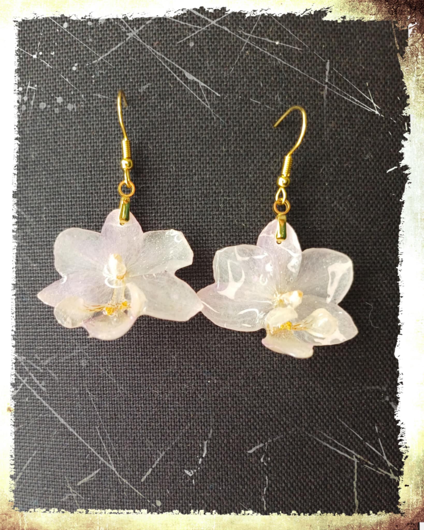 Boucles Orchidées blanches