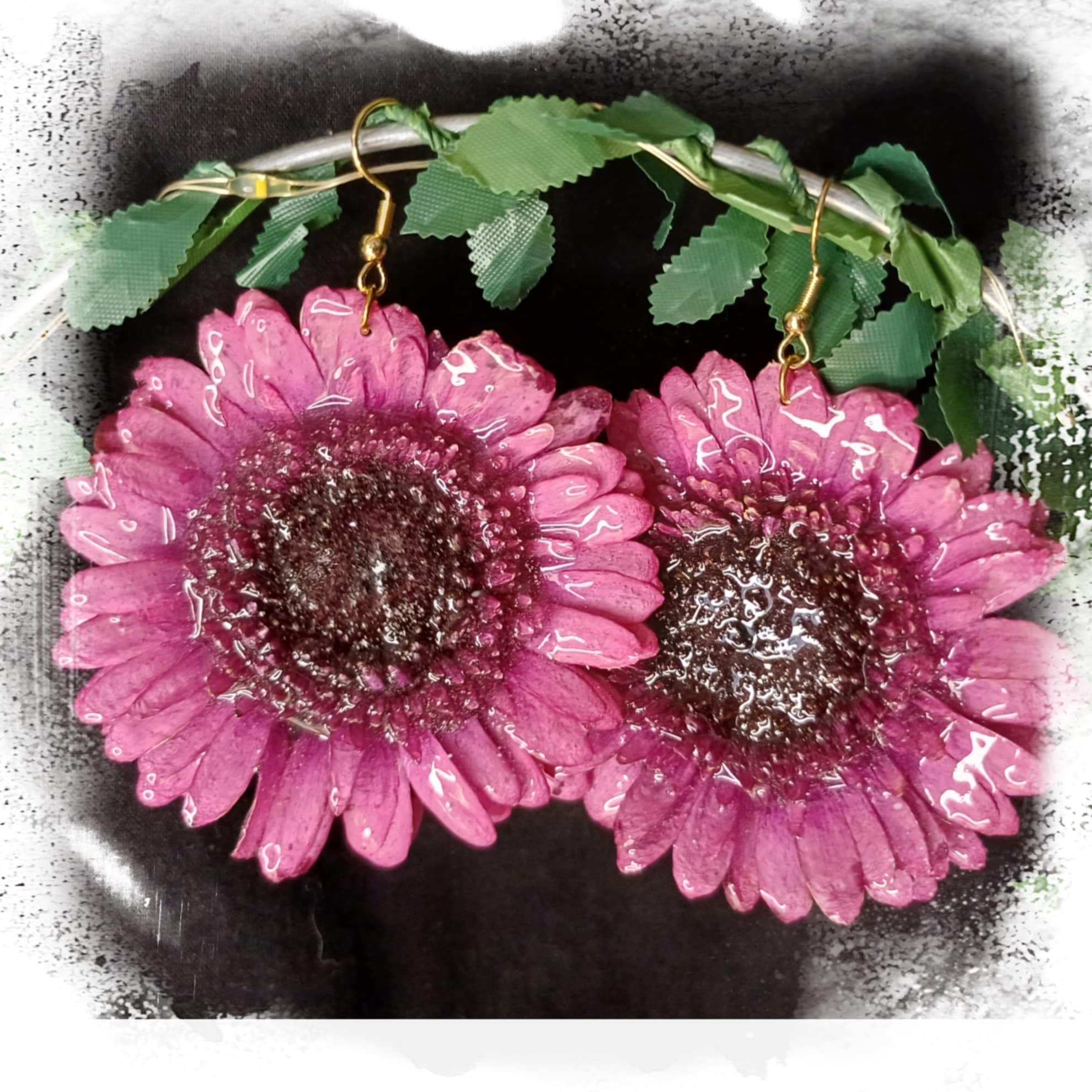 Boucles Gerbera roses