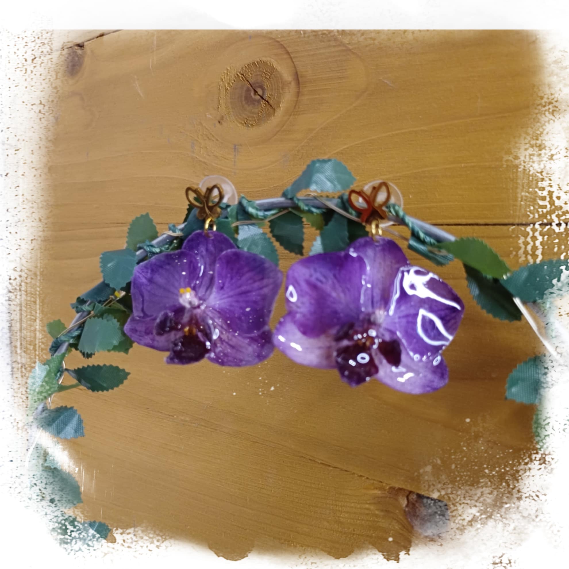 Boucles Orchidées mauves