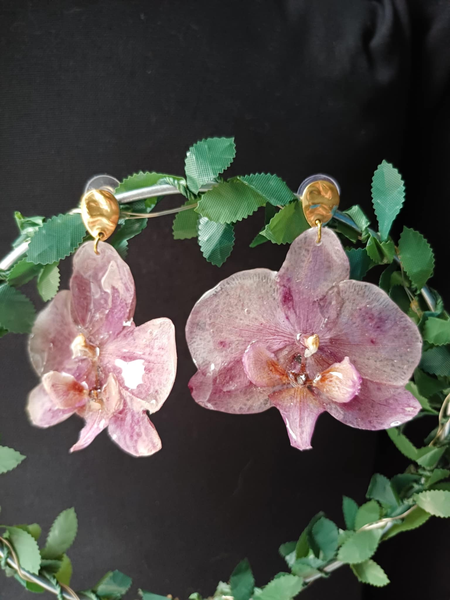 Boucles Orchidées mauves