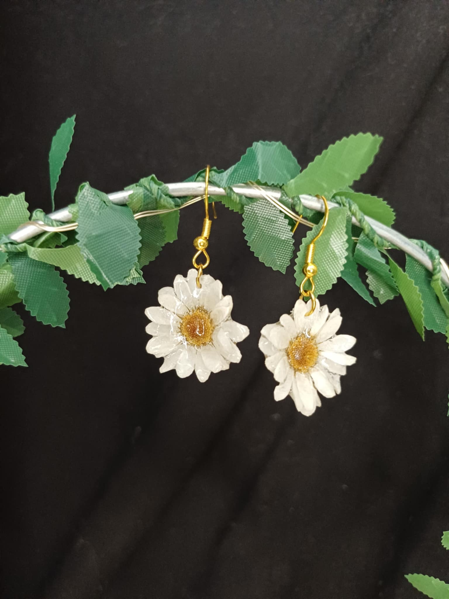 Boucles fleurs de Santini blanches