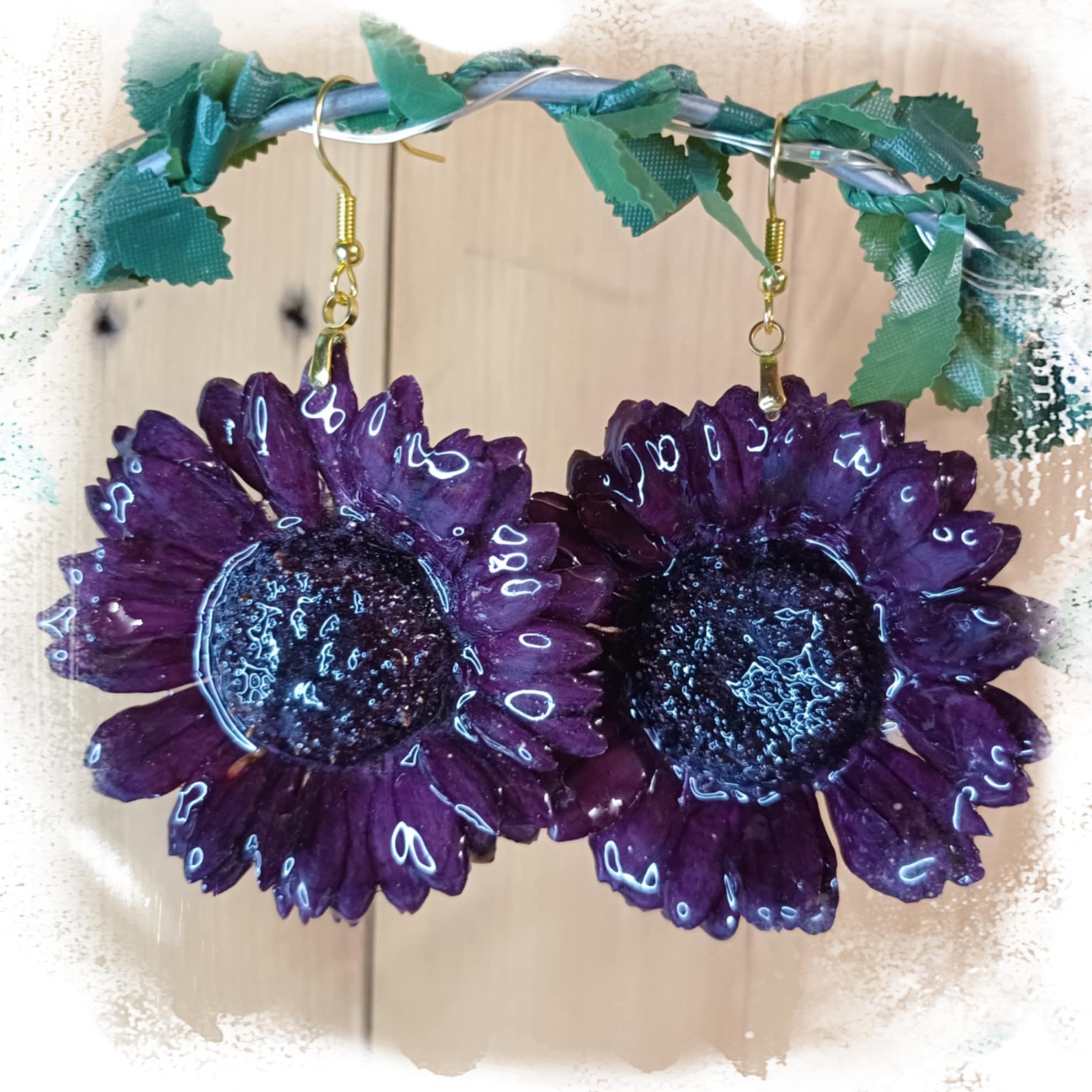 Boucles Gerbera pourpre