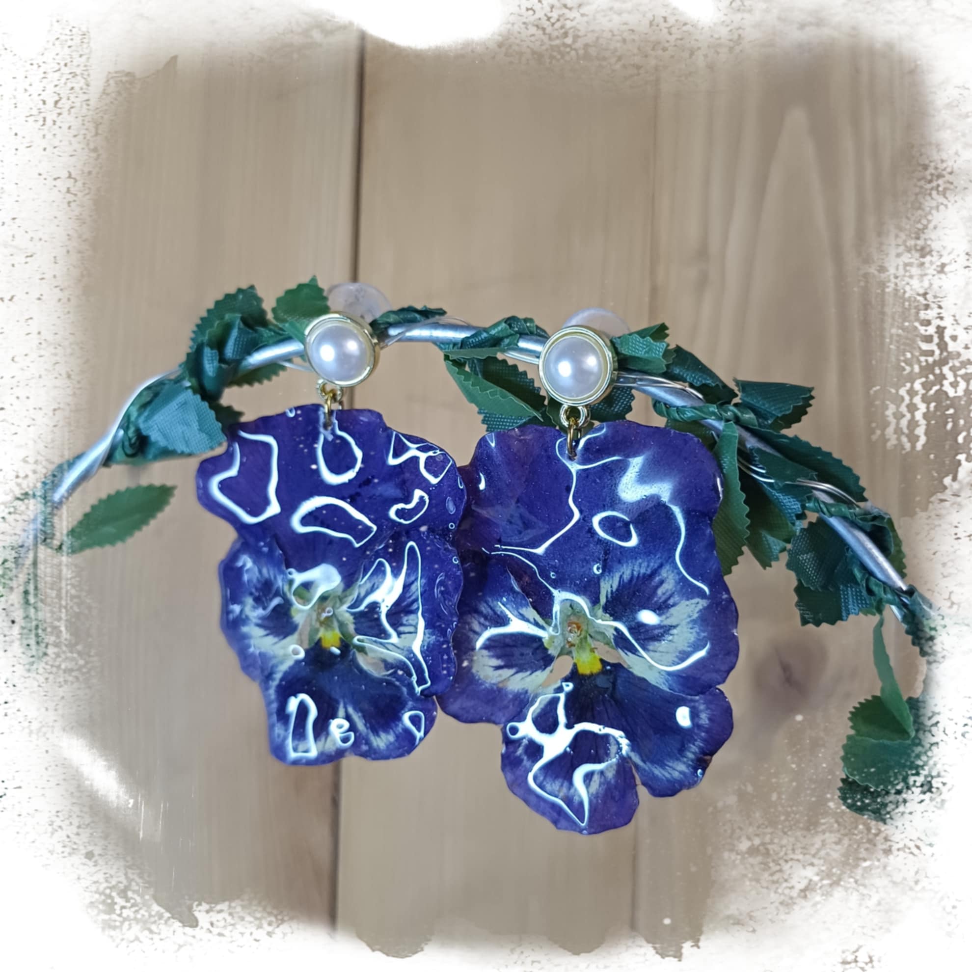 Boucles grosses pensées mauves