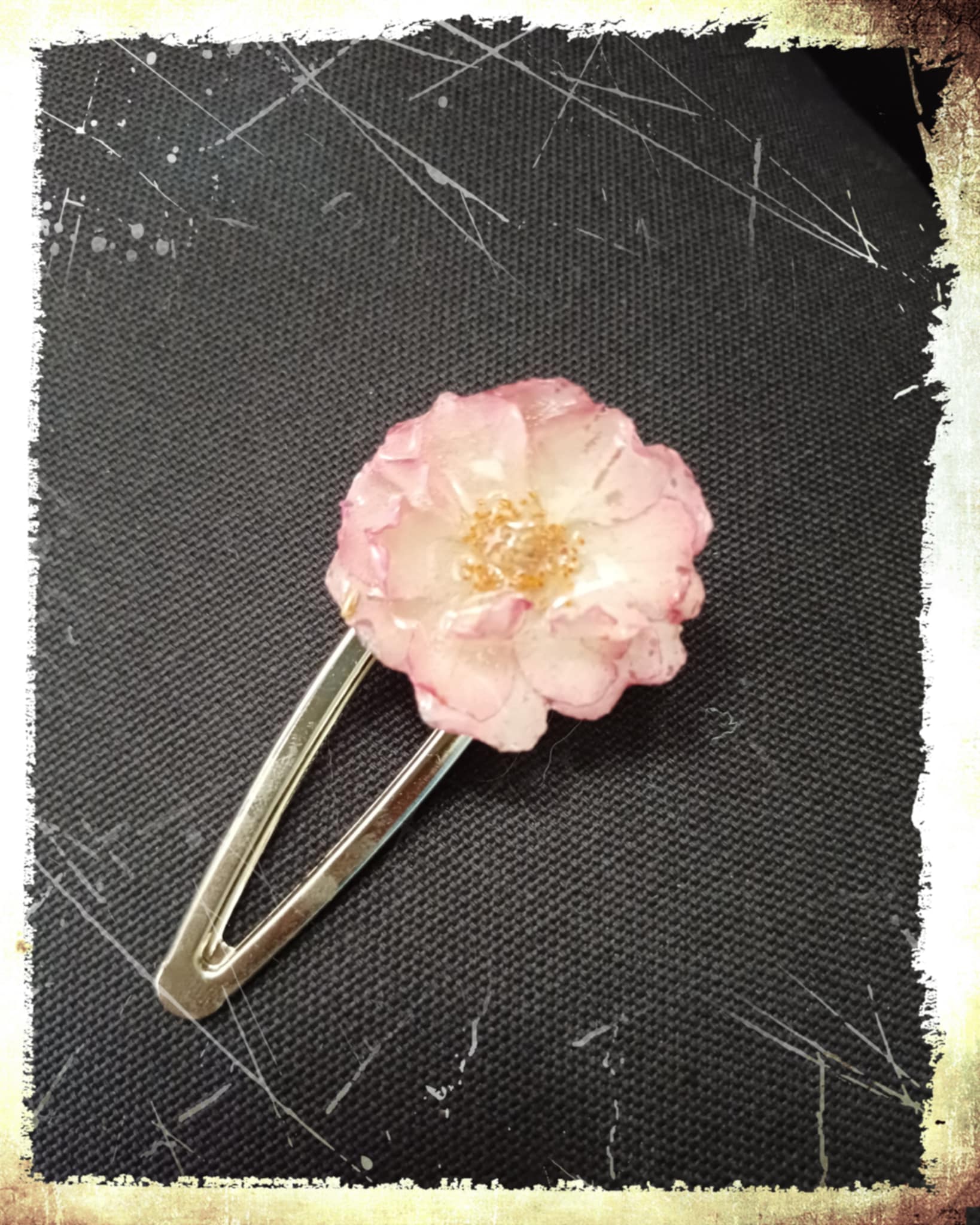 Pince crocodile rose d'églantier