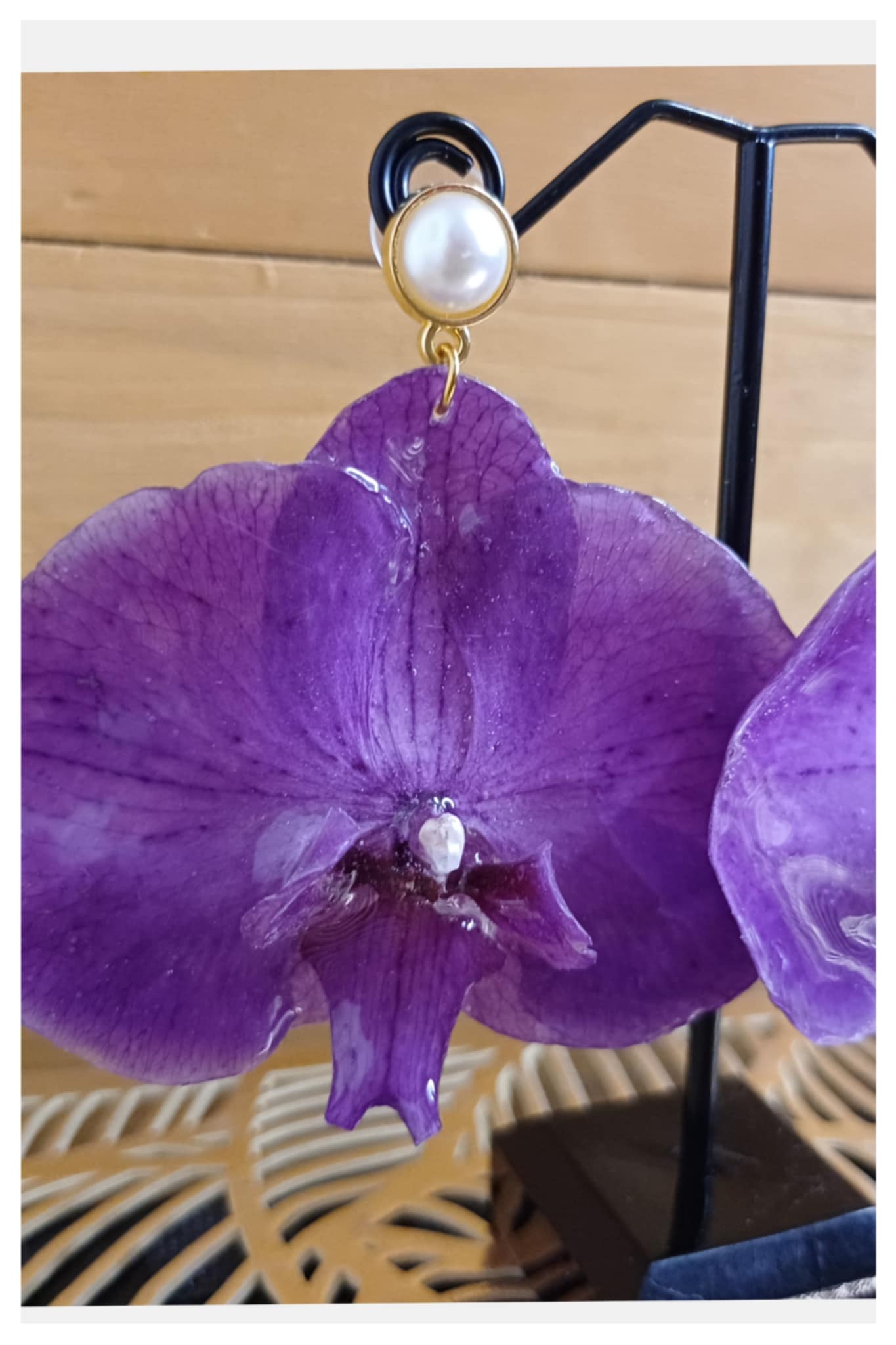 Boucles orchidées mauves
