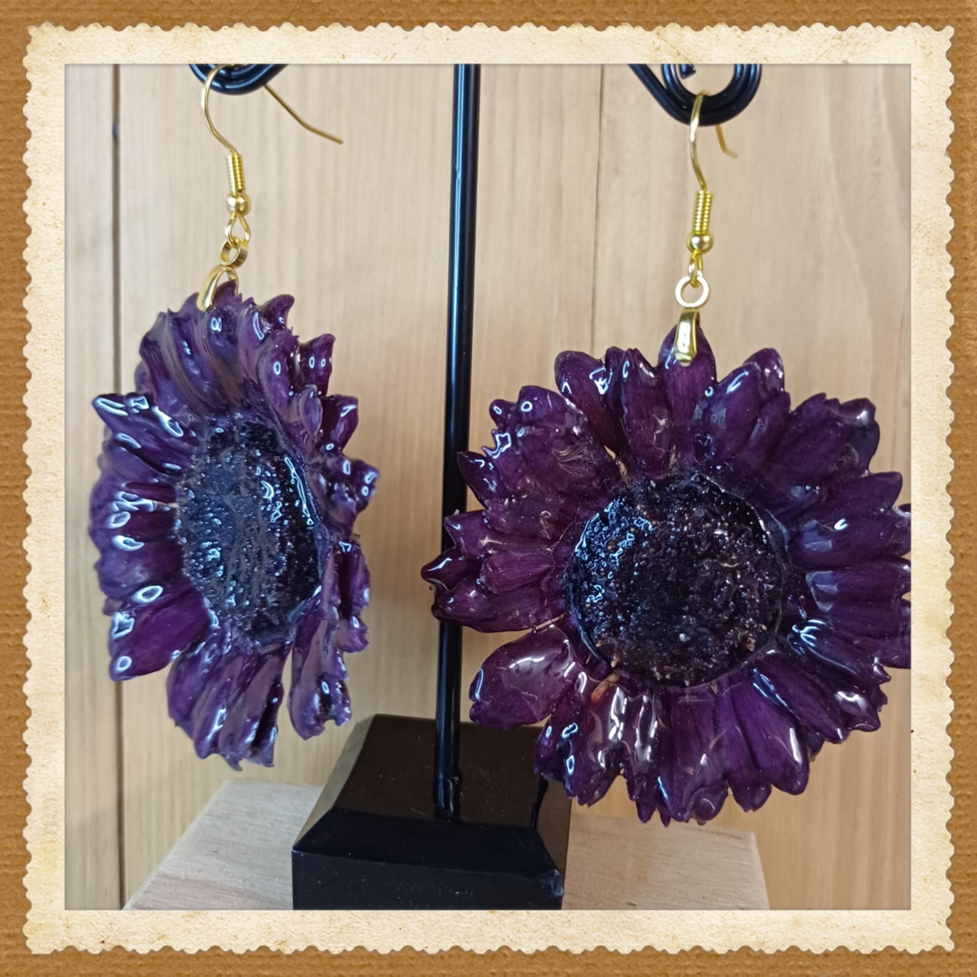 Boucles Gerbera pourpre