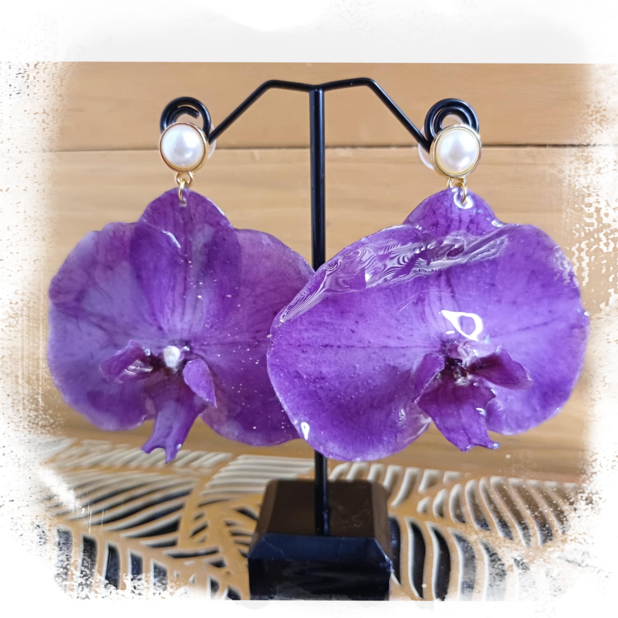 Boucles orchidées mauves