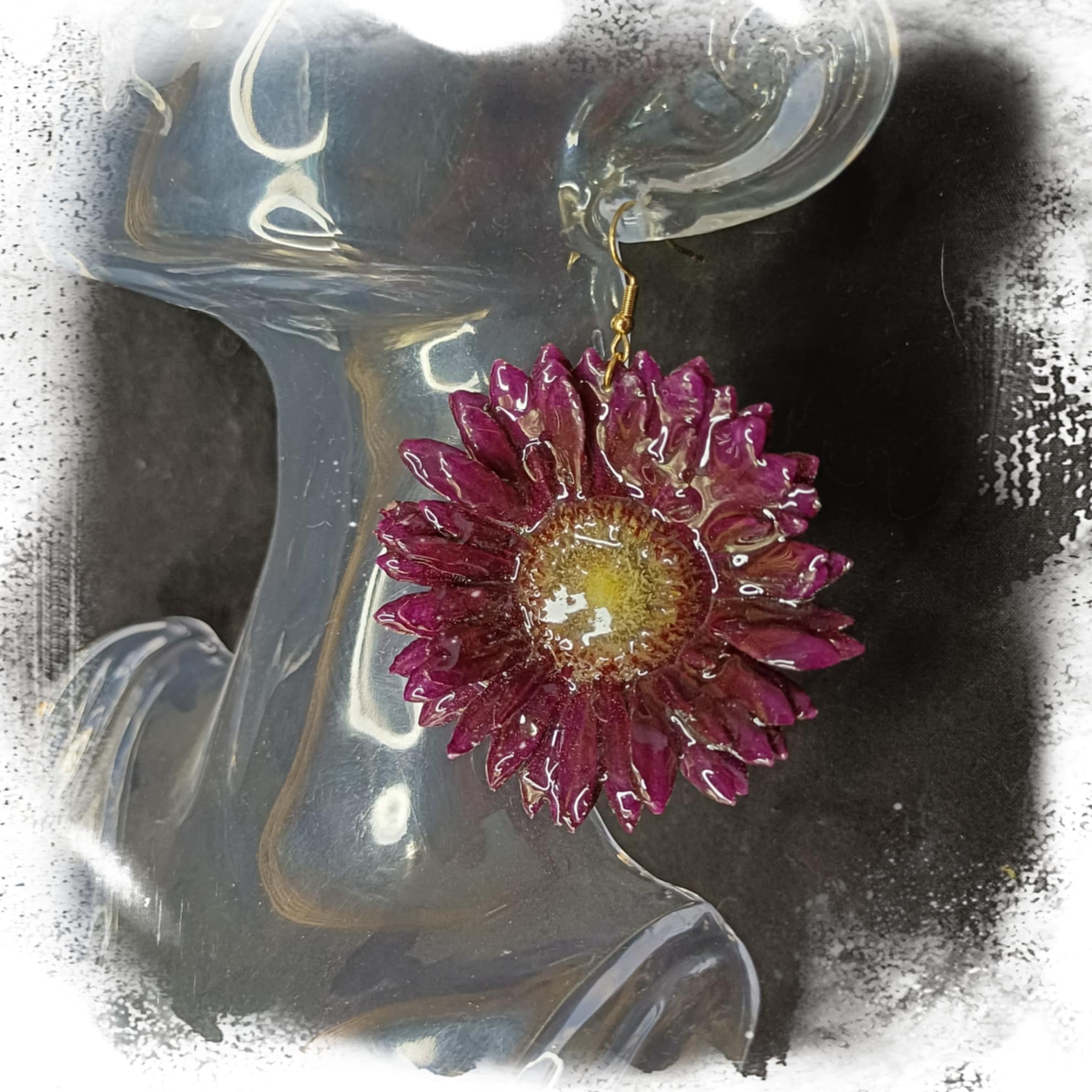 Boucles gerbera pourpres