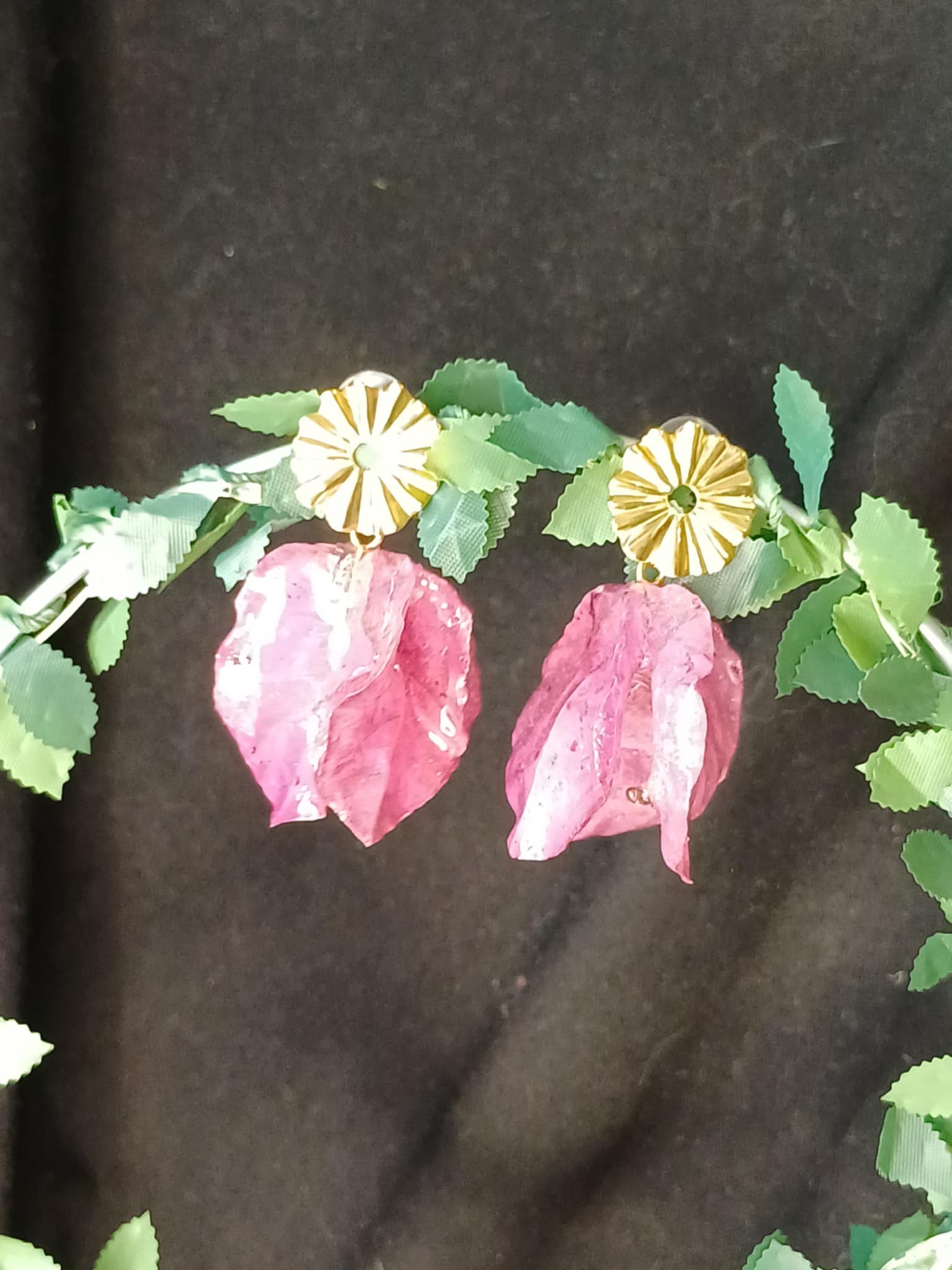 Boucles fleurs de Bougainvillier