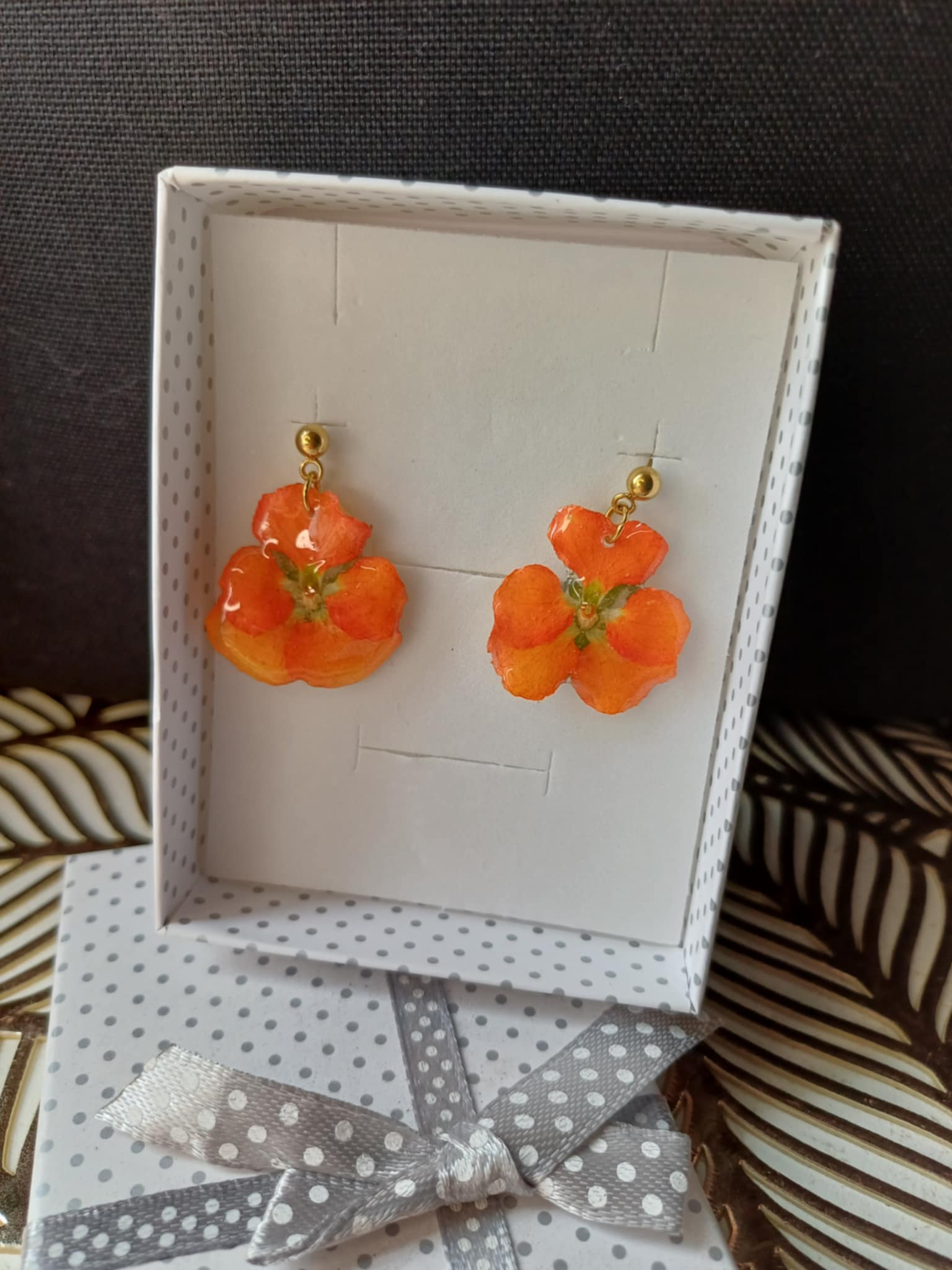 Boucles Pensées orange