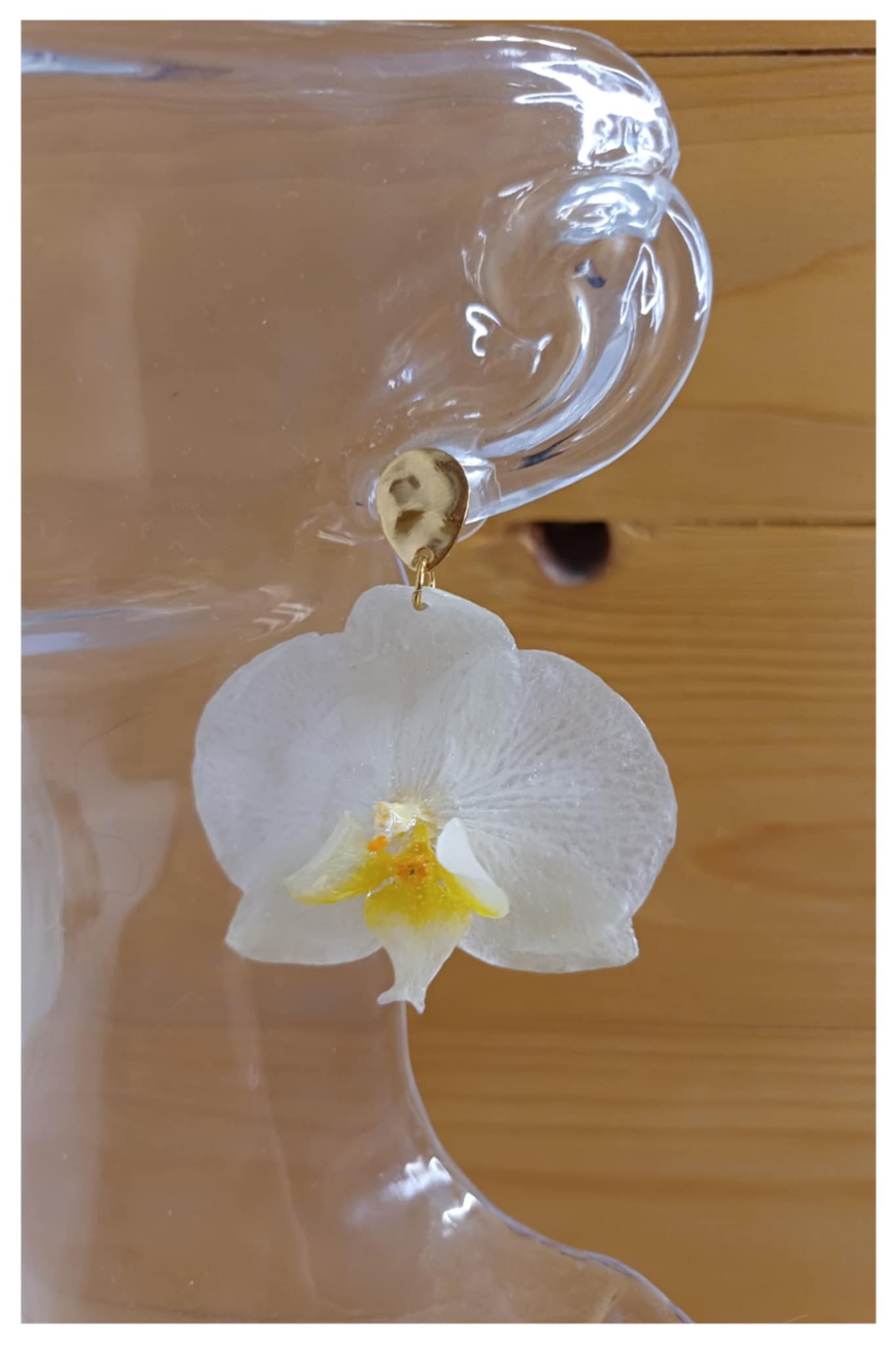 Boucles orchidées blanches