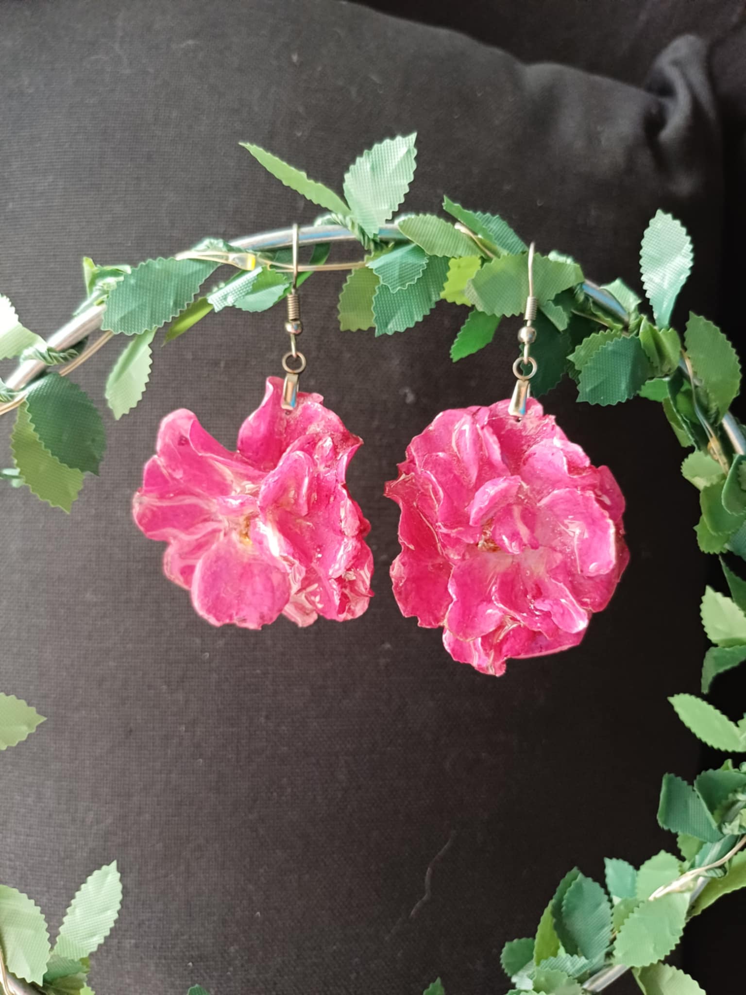 Boucles Roses fucshia
