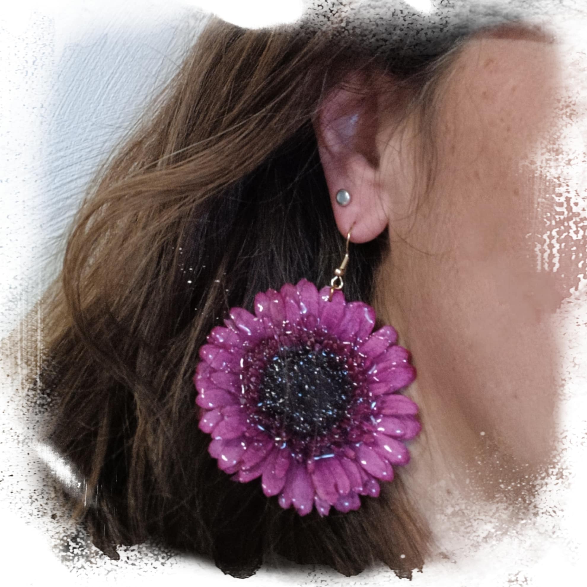 Boucles Gerbera roses