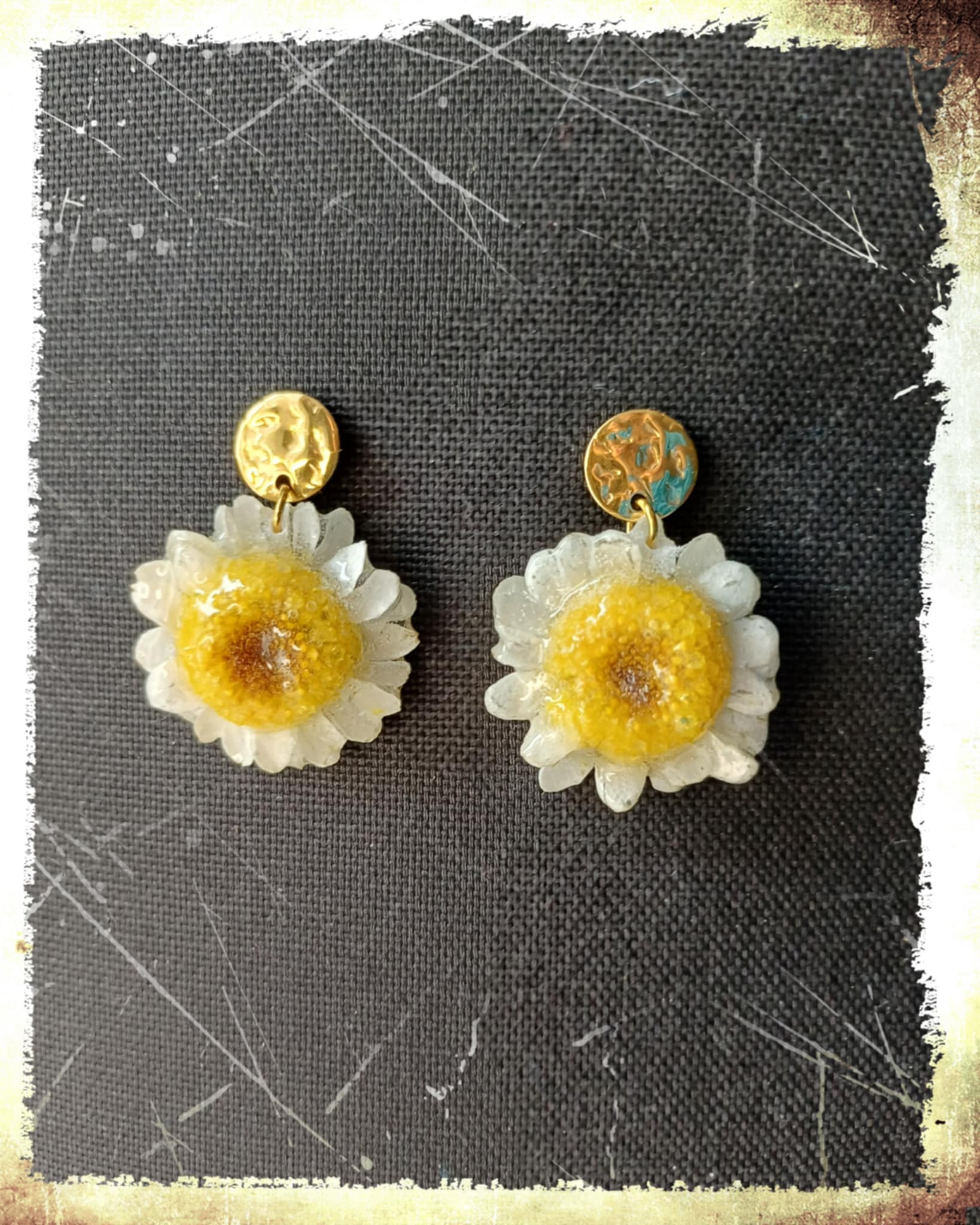 Boucles fleurs d'Ammobium