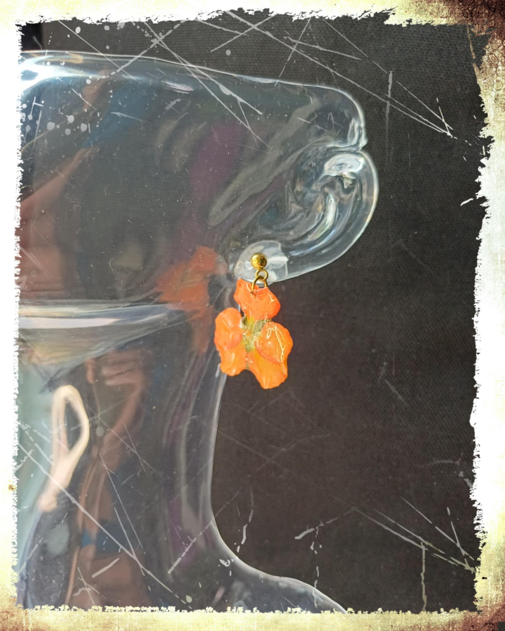 Boucles Pensées orange