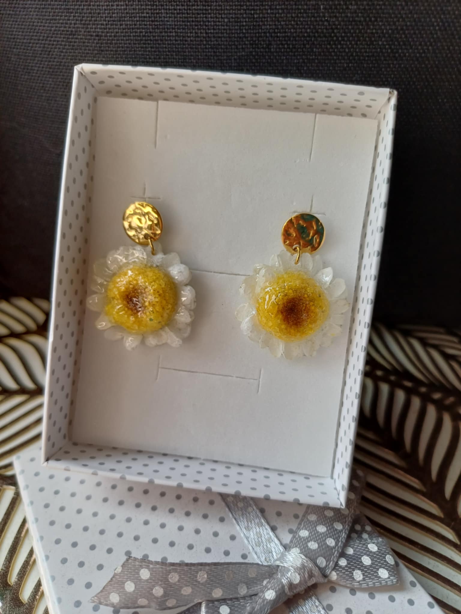 Boucles fleurs d'Ammobium