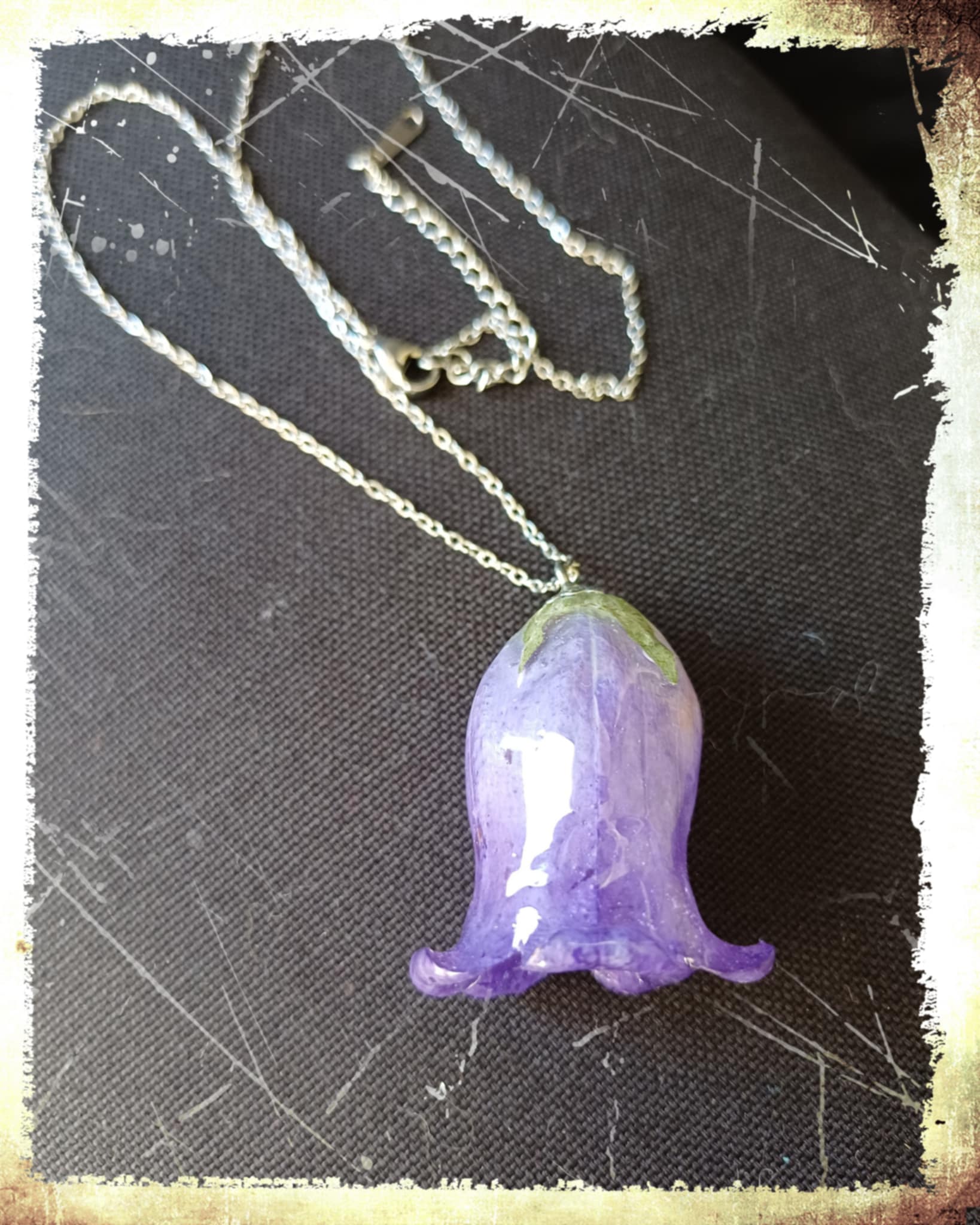 Collier Campanule mauve