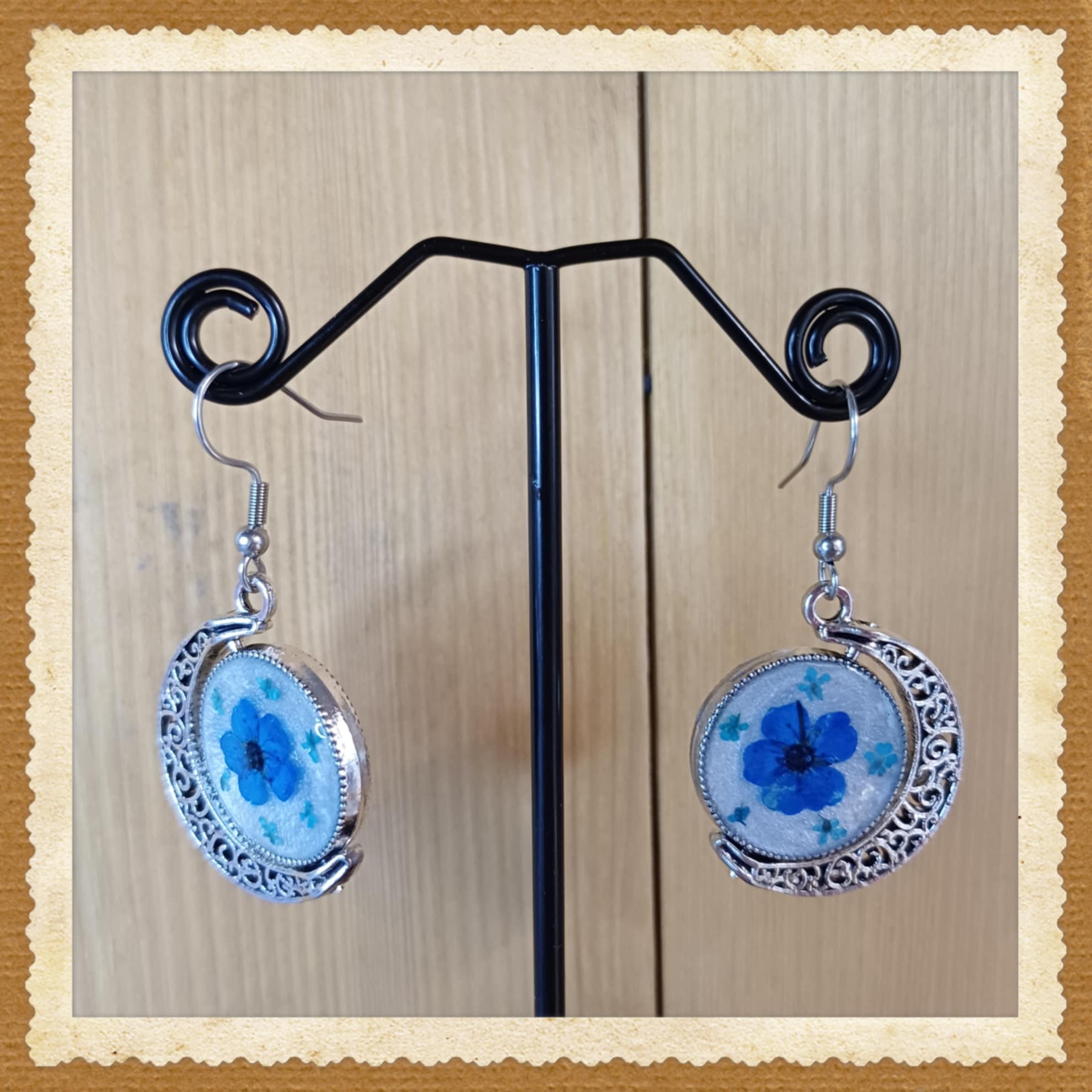 Boucles Astrid bleues