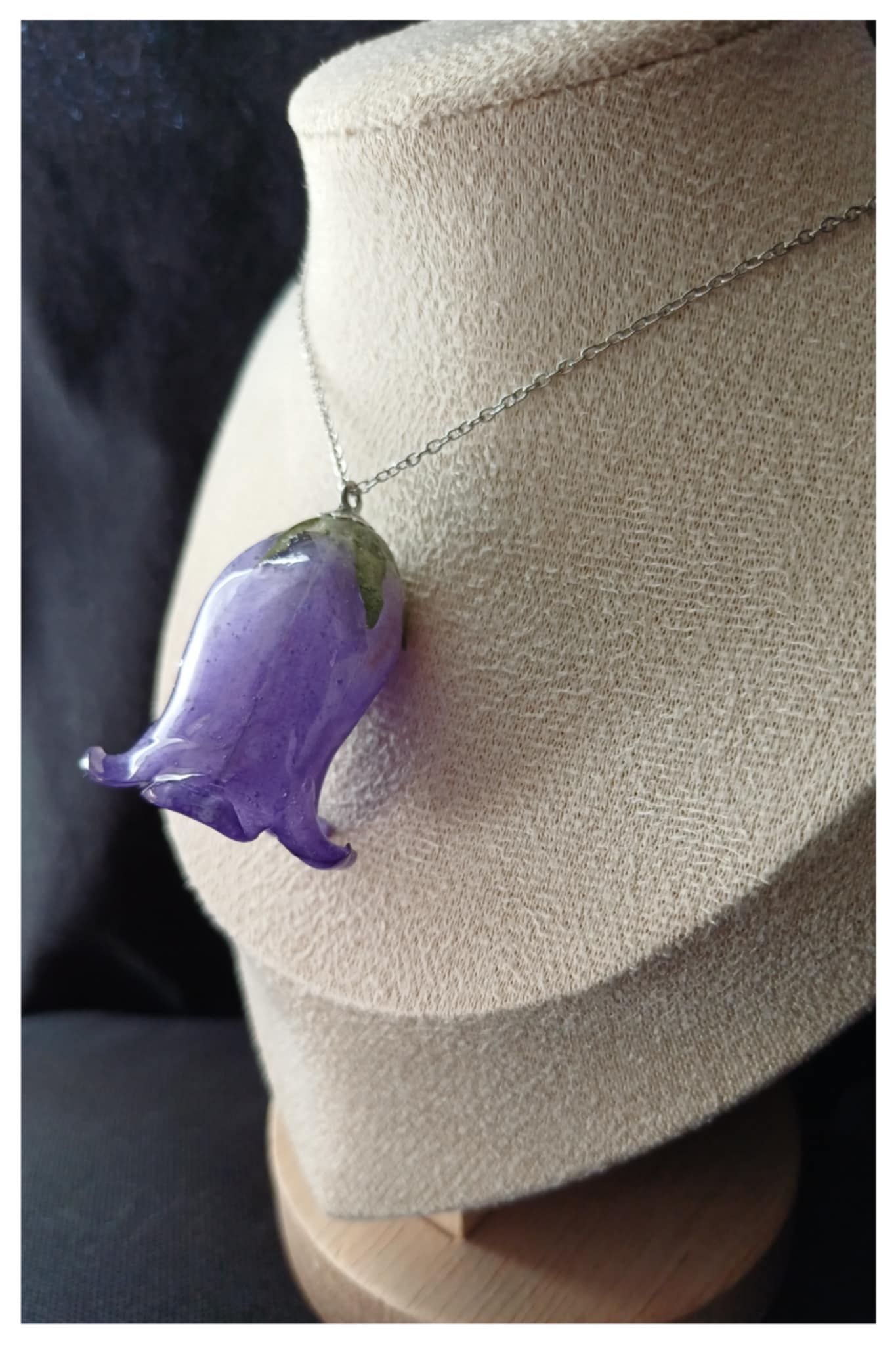 Collier Campanule mauve