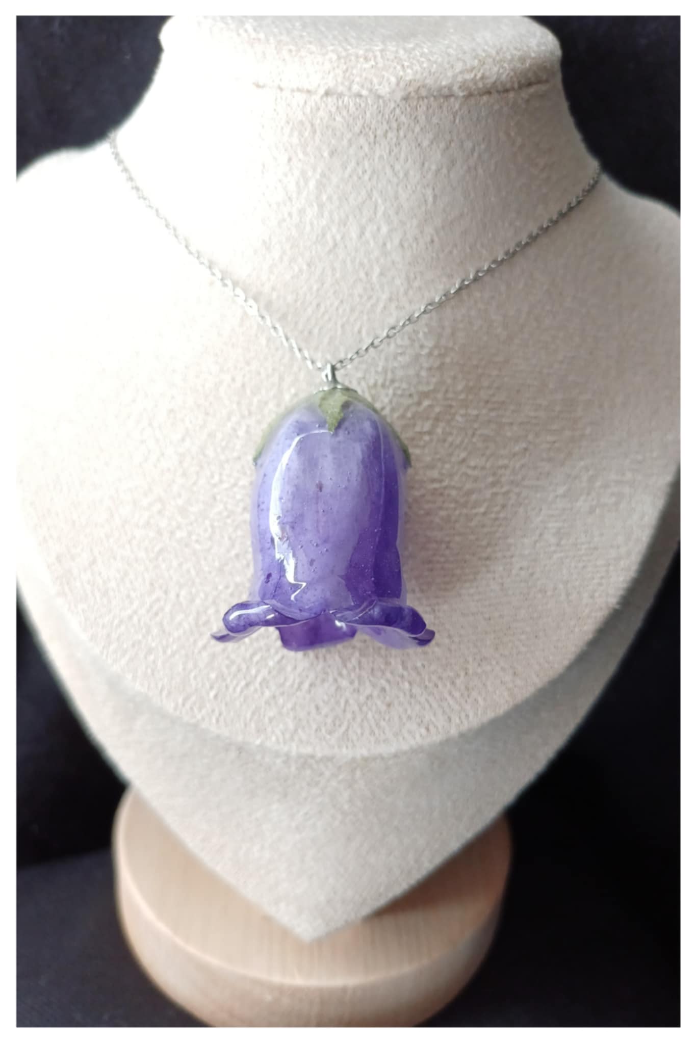 Collier Campanule mauve